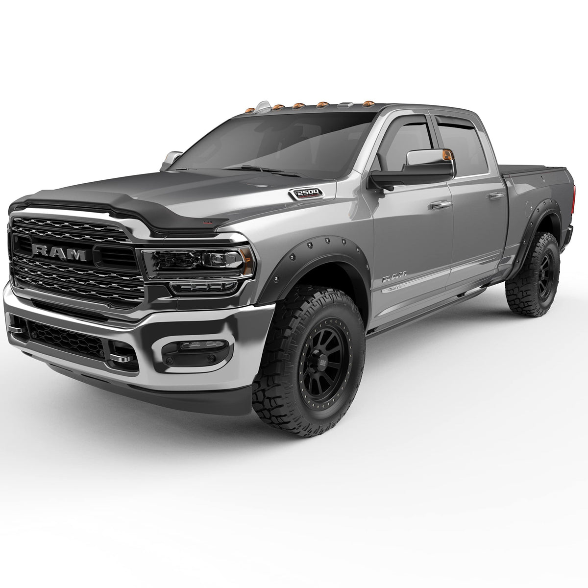 Egr 792864 Bolt-On Look Fender Flare Set, Matte Black Finish, Compatible With Select Dodge Ram Models
