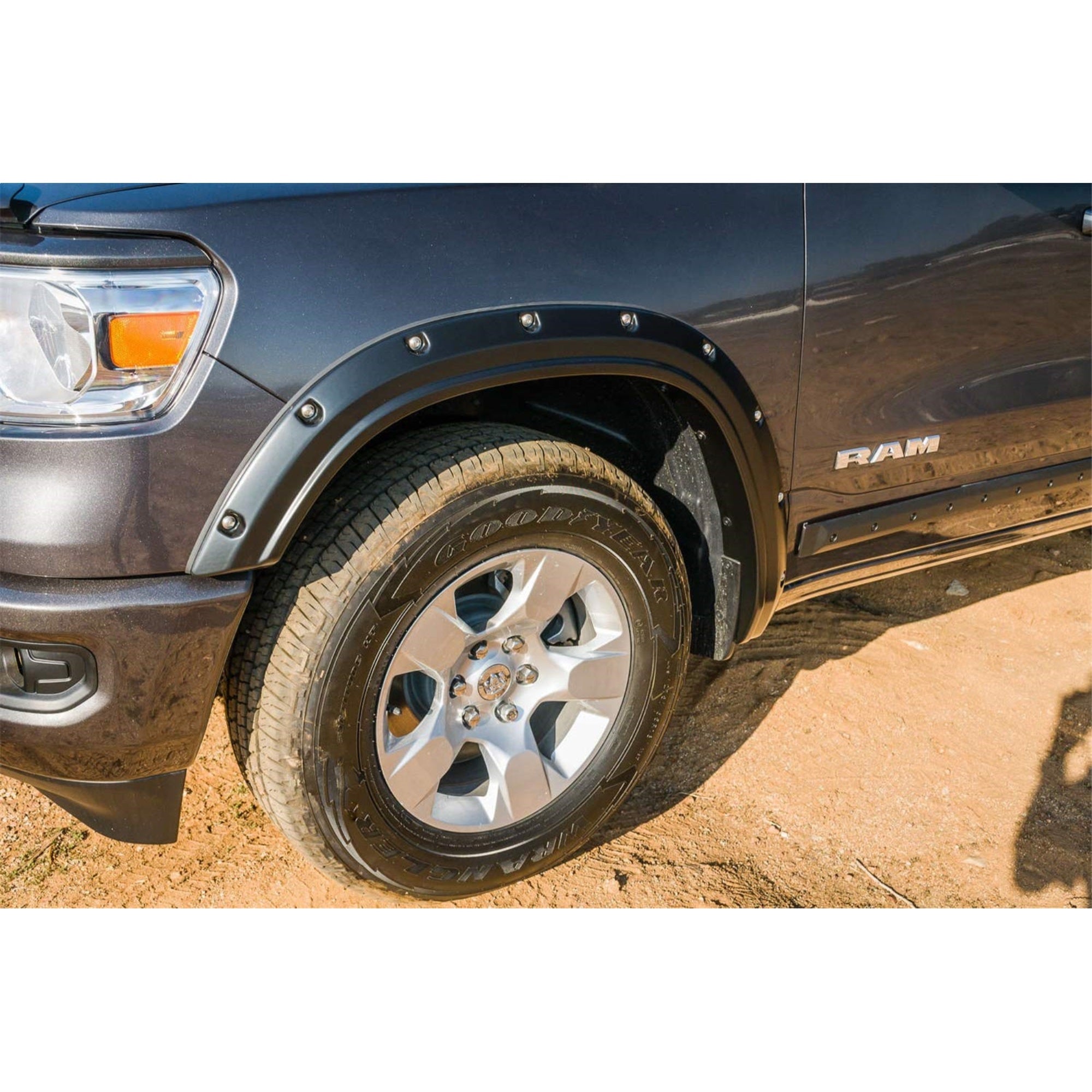 Egr 792954 Bolt-On Look Fender Flare Full Set Truck Accessory, Matte Black Finish, Compatible With Select Dodge Ram Models