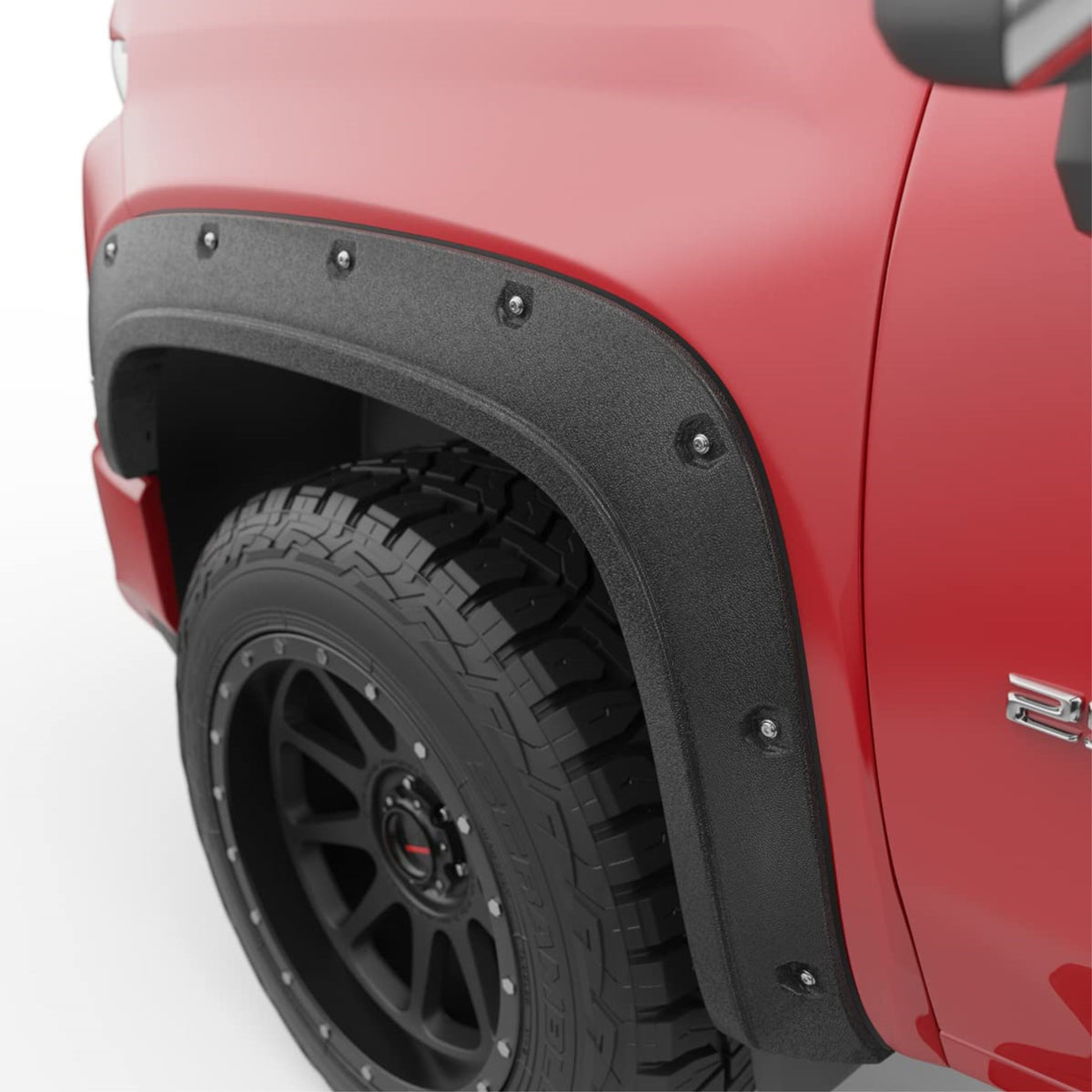 Egr Blf1003-Baseline Fender Flare Set Compatible With Select 20-24 Chevy Silverado Hd Series Trucks - Textured Abs Construction With Bolt-On Look