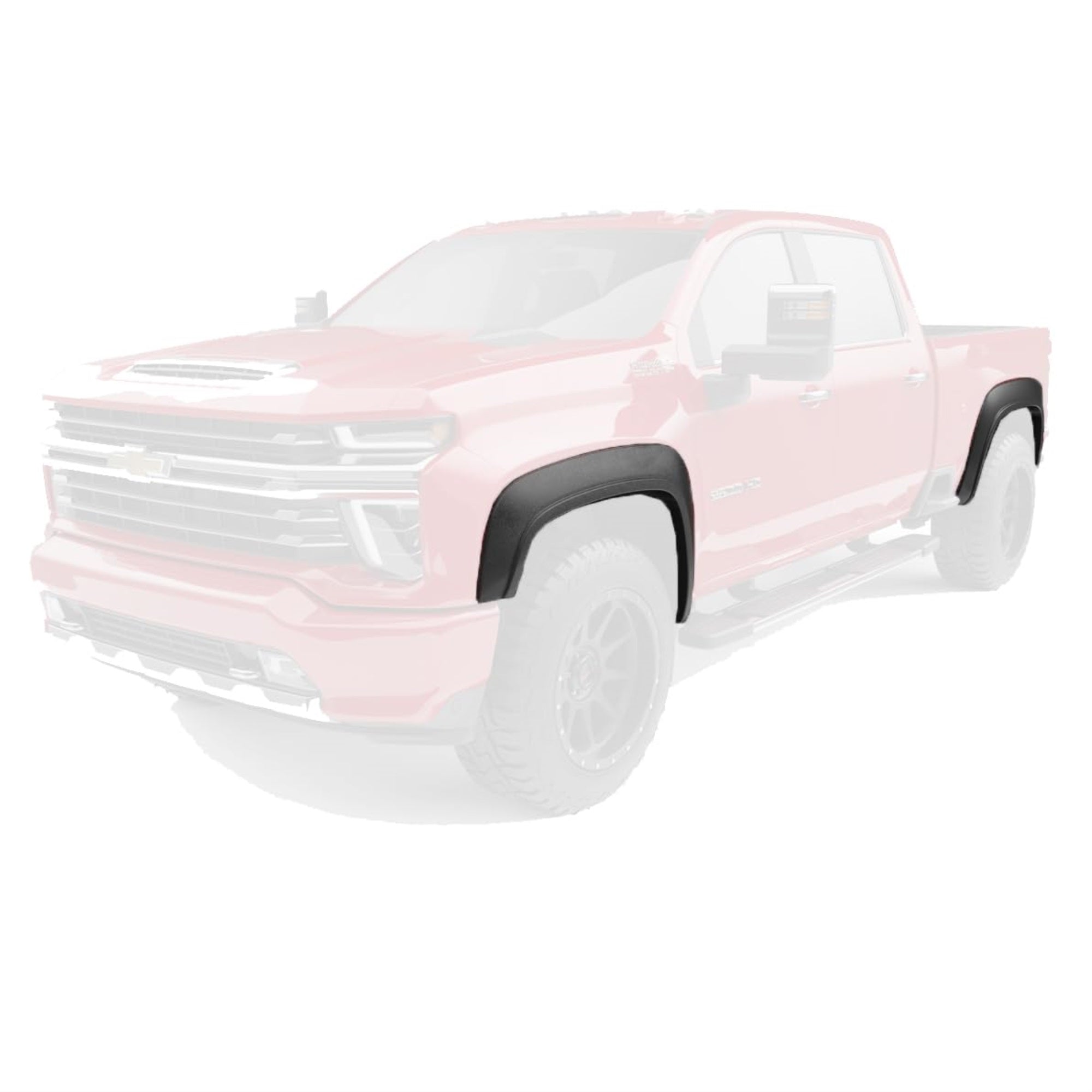 Egr Blf2003 Baseline Flarez Standard Style Fender Flare Set, Textured Black Finish, Compatible With Select Chevrolet Silverado Hd Models