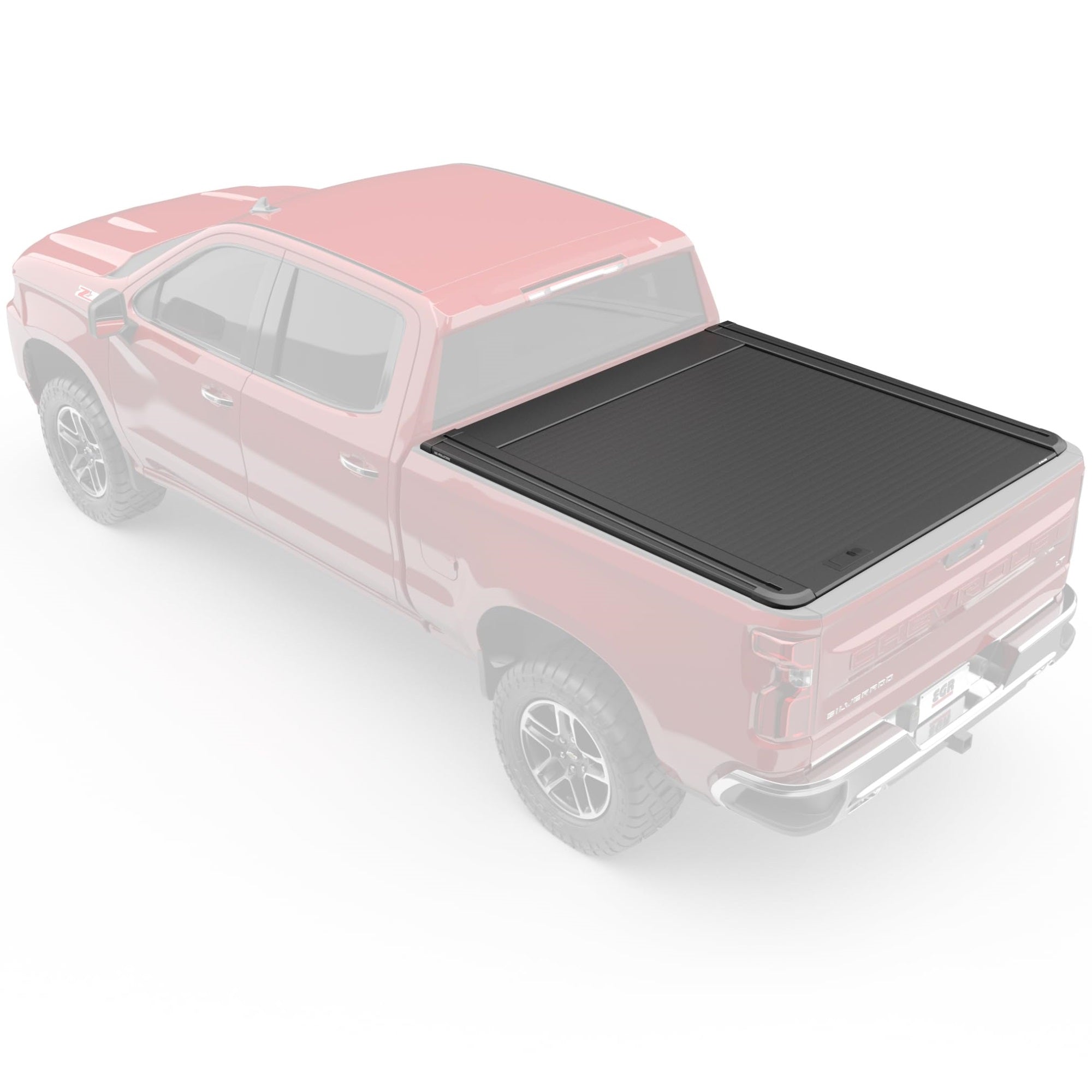 Egr Rt039603Ml Rolltrac Manual Retratable Bed Cover Compatible With Chevrolet Silverado Short Box - Non-Hd, Black