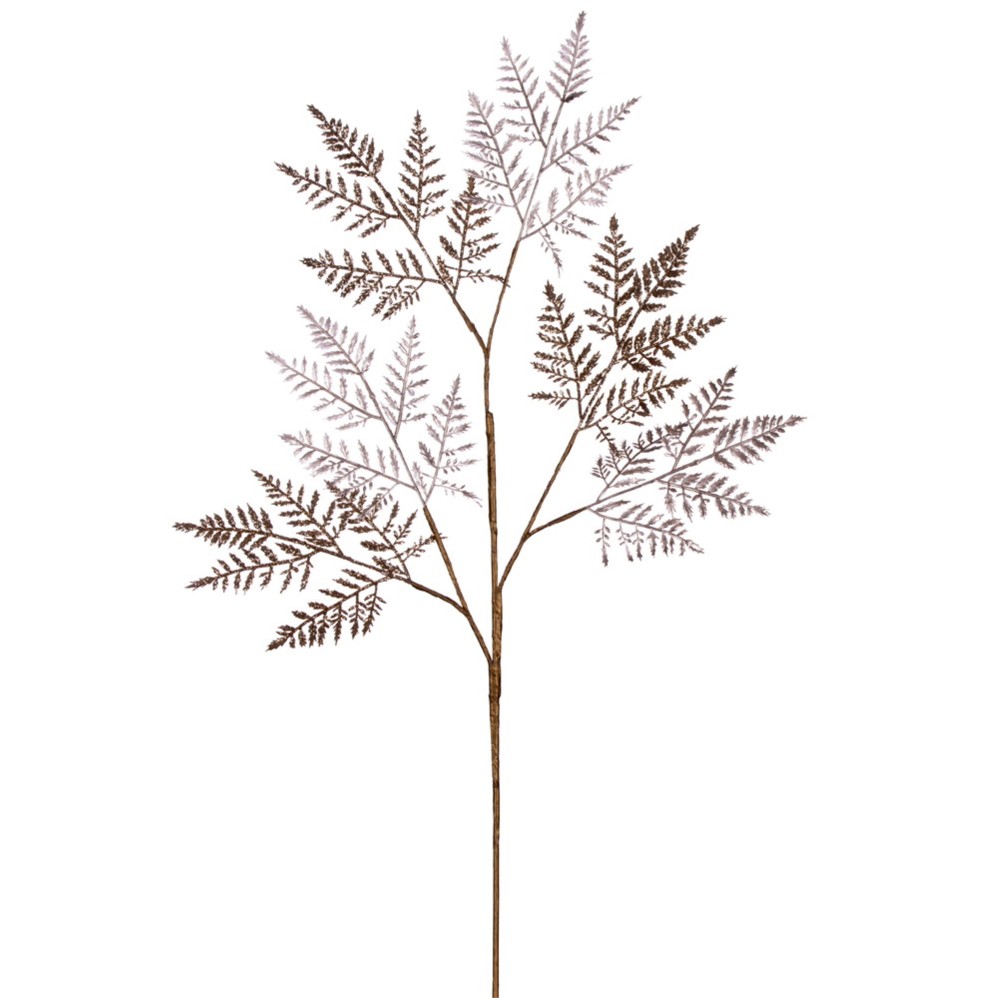 Vickerman 27” Artificial Champagne Metallic Fern Christmas Spray 2 sprays per pack.