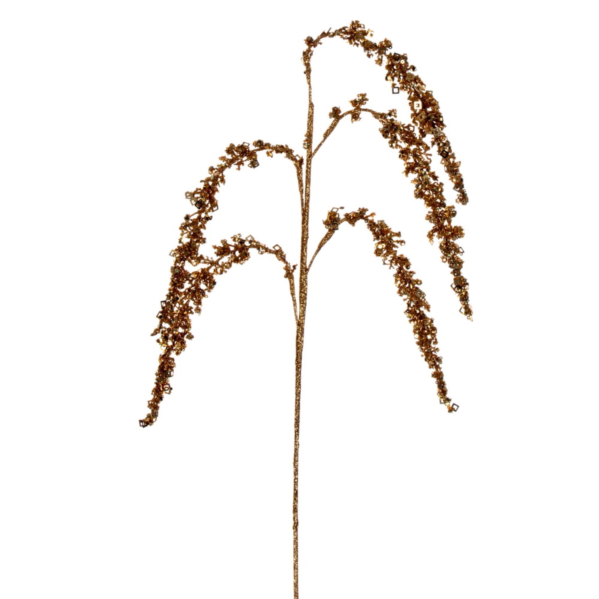 27” Gold Glitter Setaria Spray 3/bag