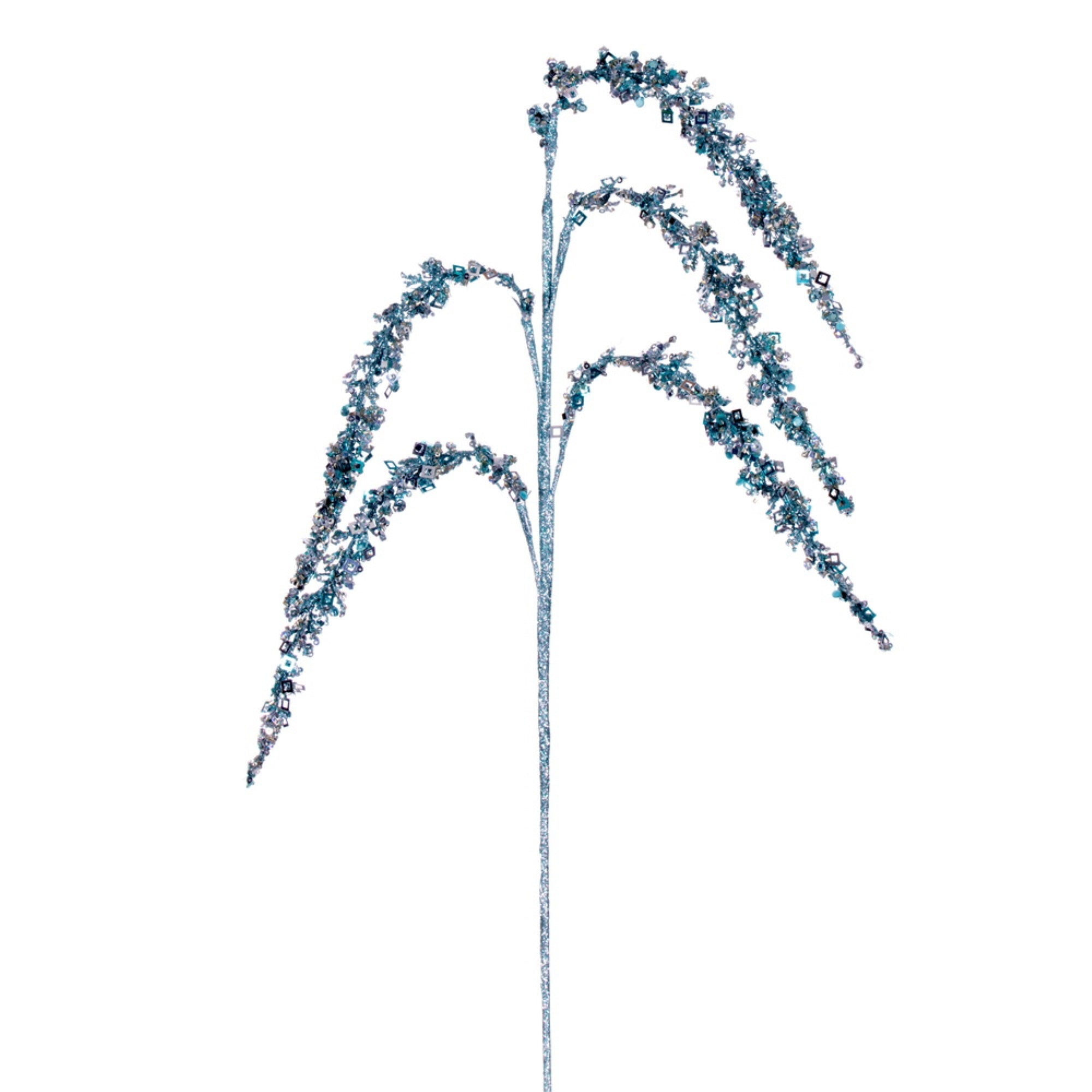 27” Baby Blue Glitter Setaria Spray 3/bg