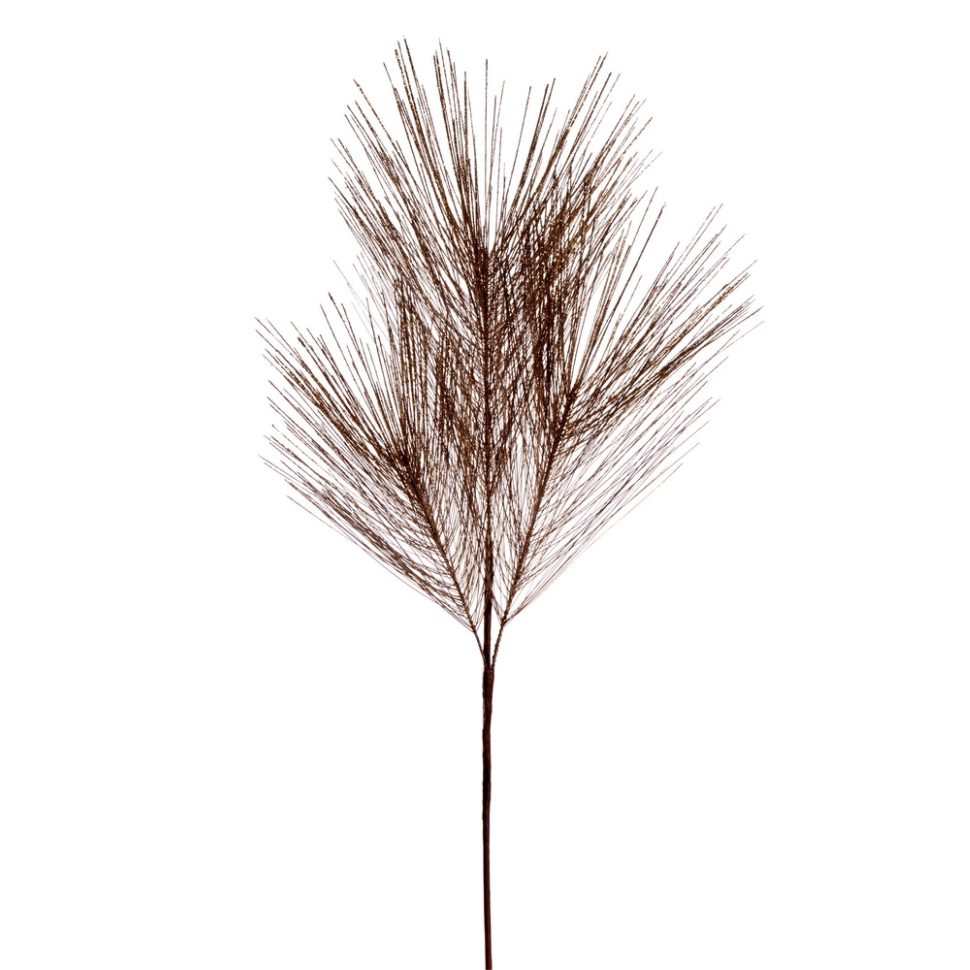 Vickerman 24” Artificial Gold Metallic Pine Needle Christmas Spray with 2 sprays per pack.