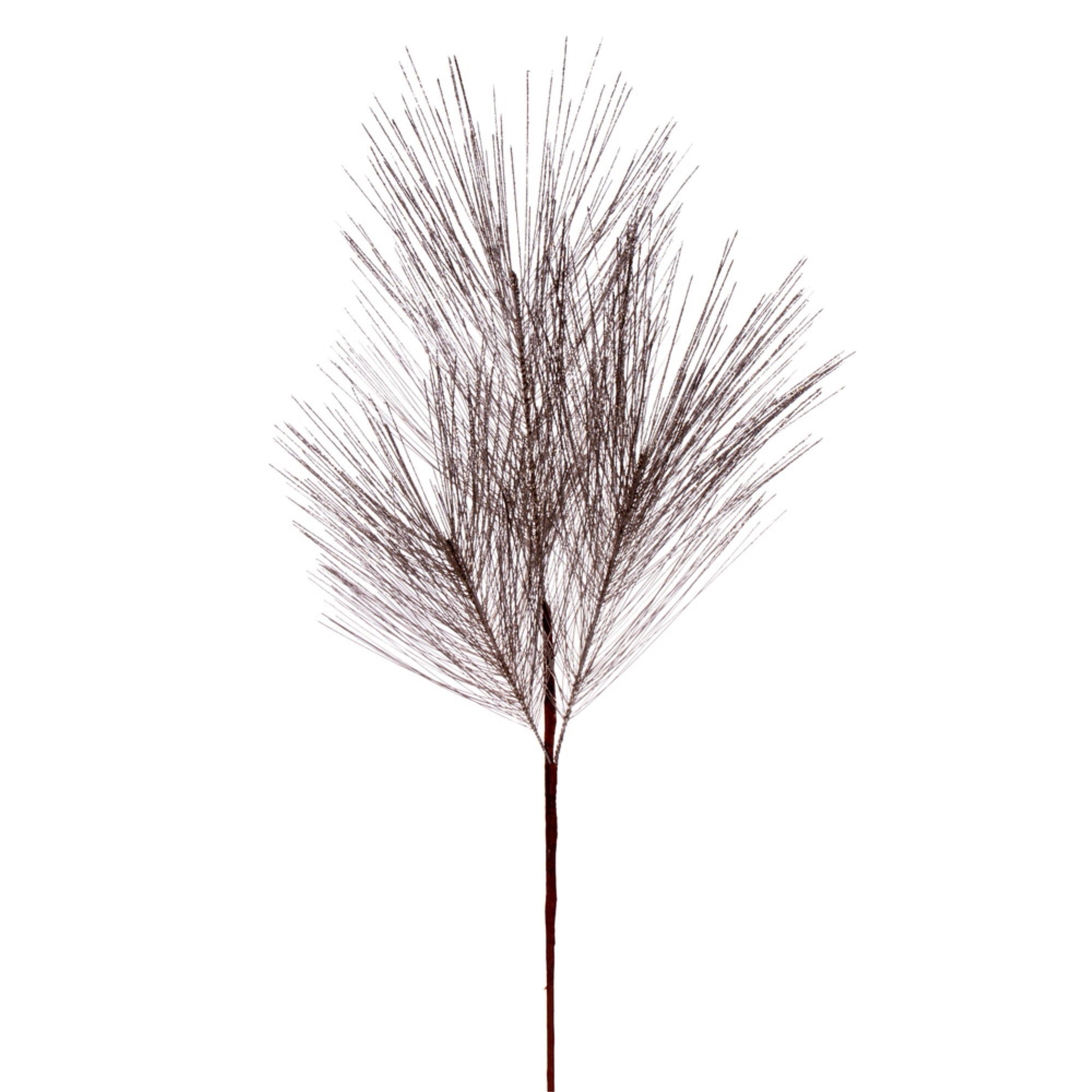 Vickerman 24” Artificial Champagne Metallic Pine Needle Christmas Spray 2 sprays per pack.