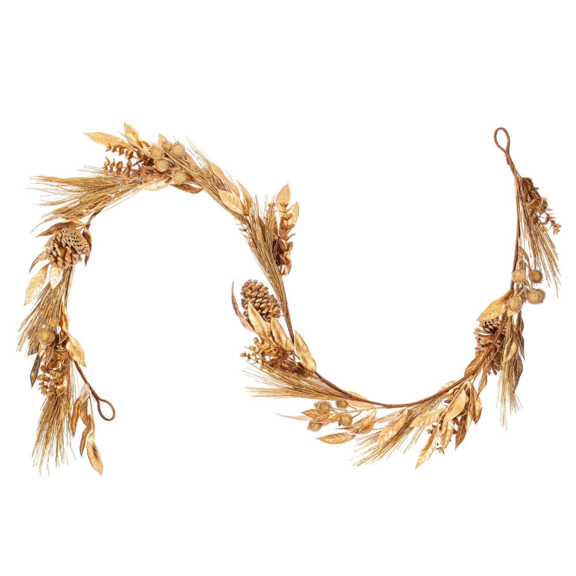 Vickerman 6 Gold Artificial Pinecone Needle Berry , Unlit