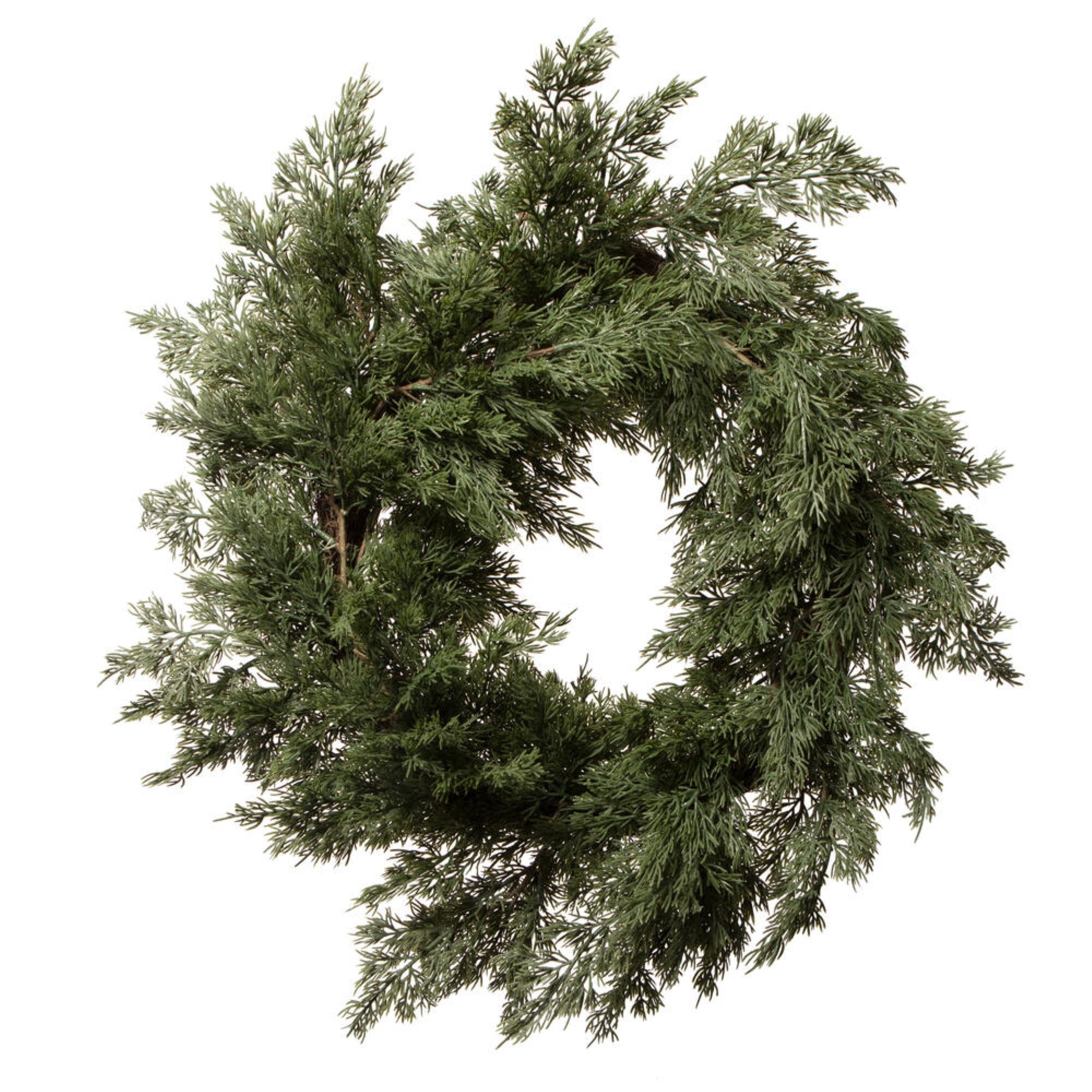 24” Green Cypress Wreath