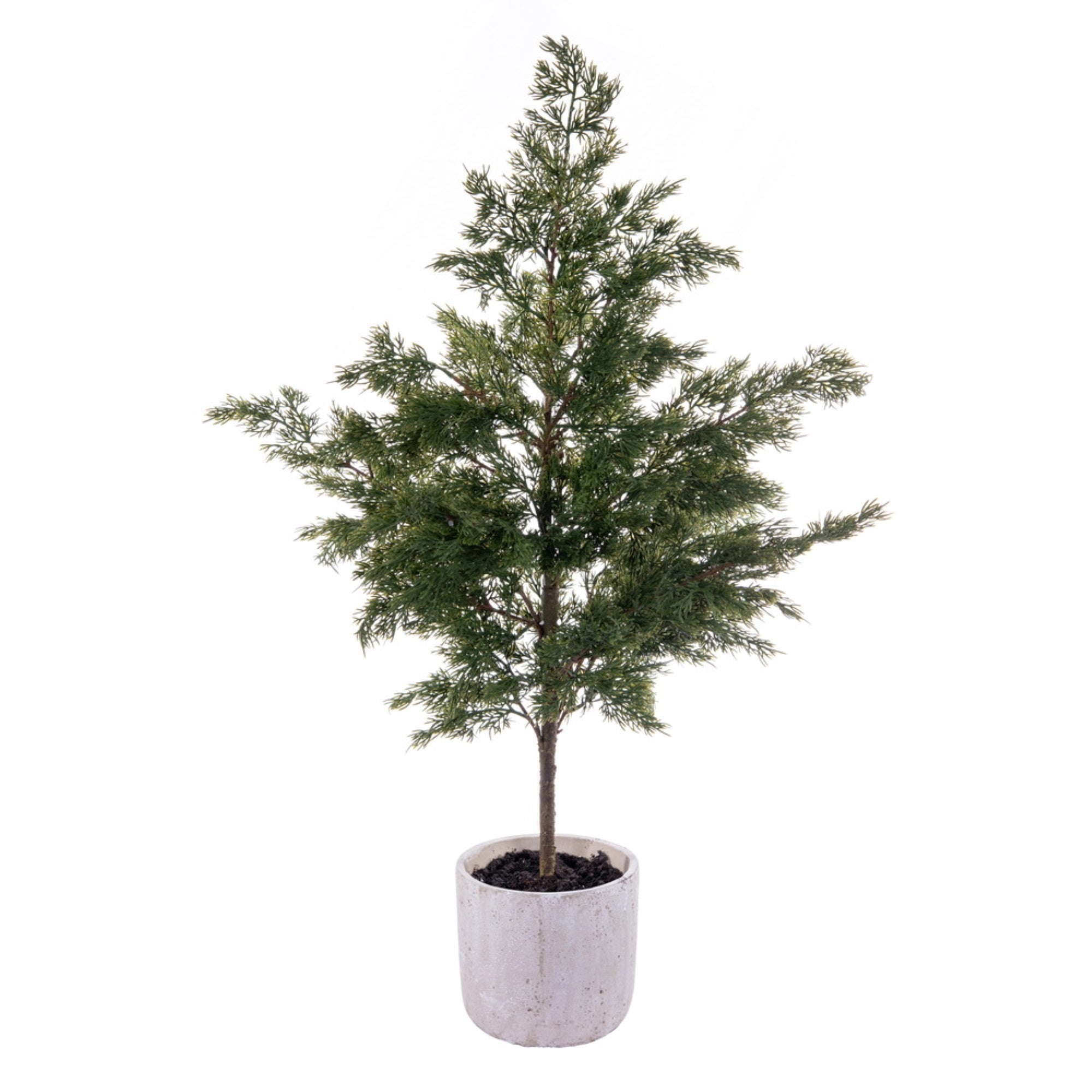 Vickerman 37″ Artificial Green Cypress Sapling Potted.