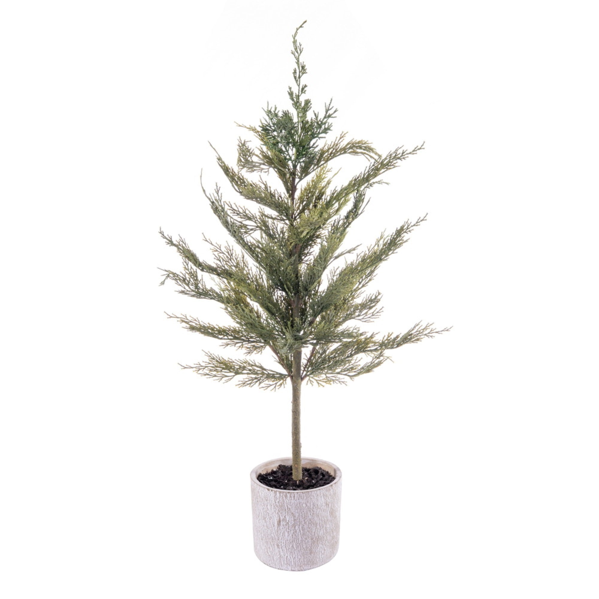 Vickerman 34” Artificial Green Cedar Sapling Potted.
