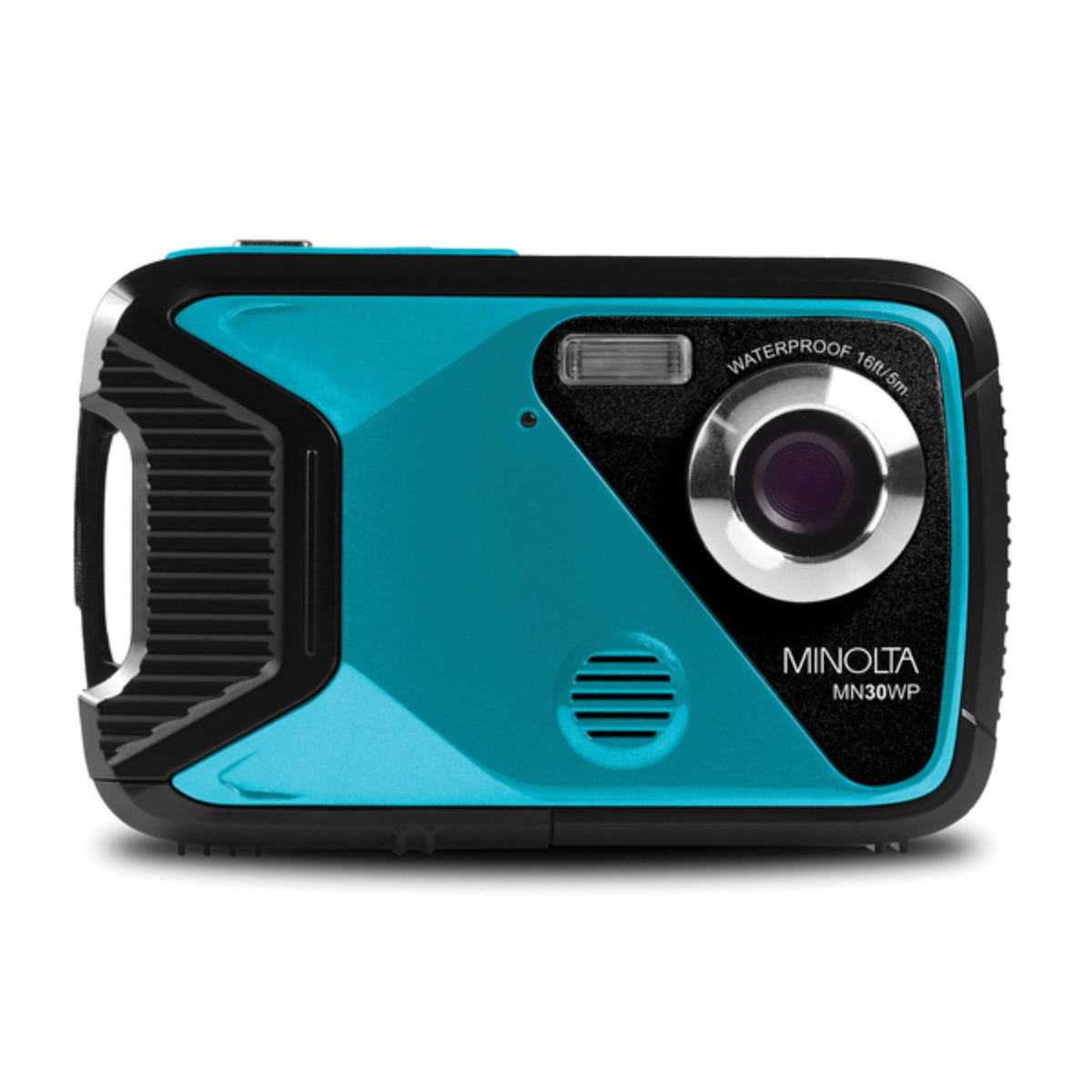 Minolta Mn30Wp-Tl Mn30Wp Waterproof 4X Digital Zoom 21 Mp/1080P Digital Camera (Teal)