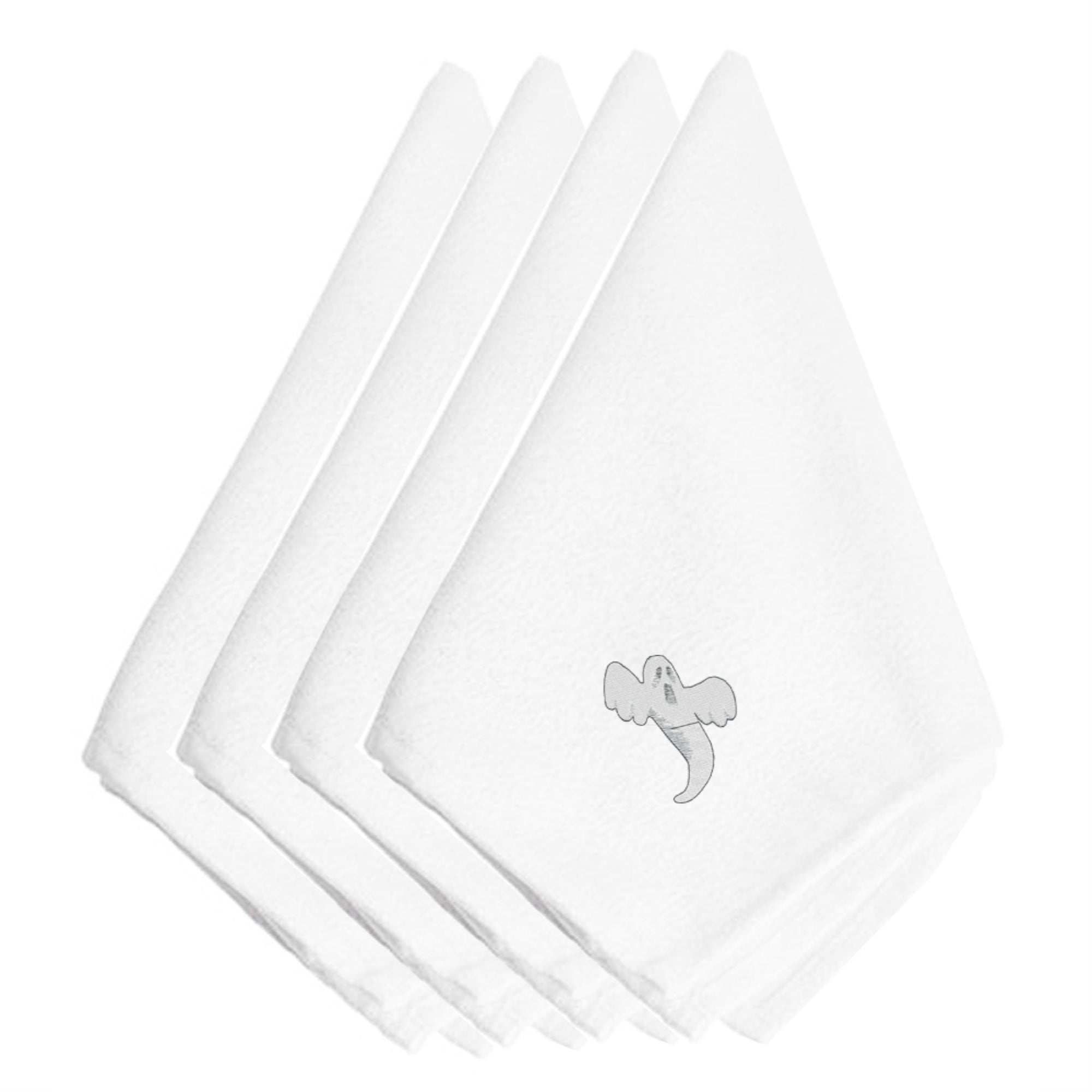 Caroline'S Treasures Embt3015Npke Halloween Single Ghost Embroidered Napkins (Set Of 4), 20, Multicolor