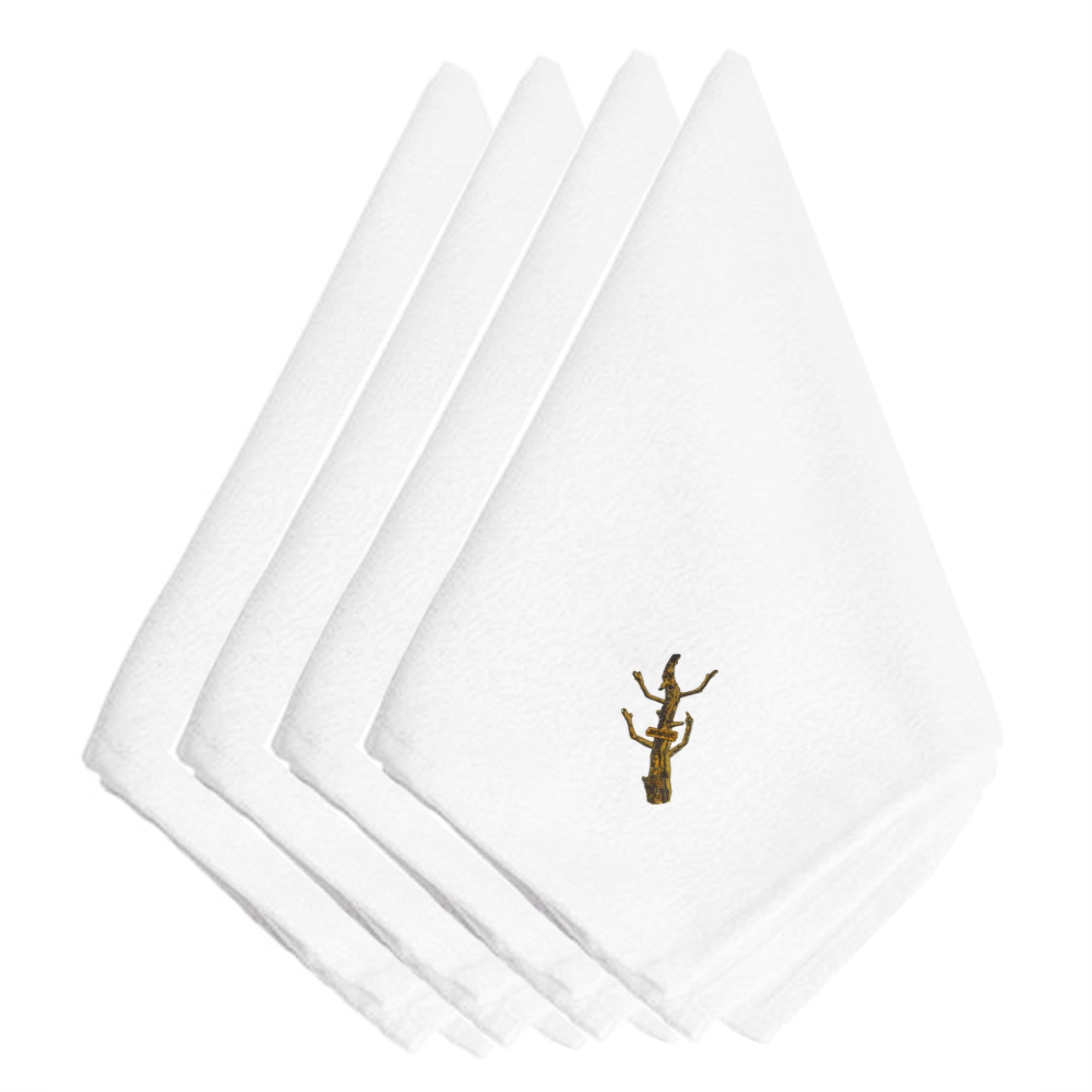Caroline'S Treasures Embt3509Npke Halloween Haunted Tree Embroidered Napkins (Set Of 4), 20, Multicolor