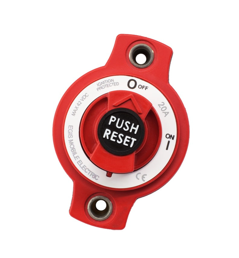 Egis 20A Mini Breaker Disconnect Switch Panel Mount