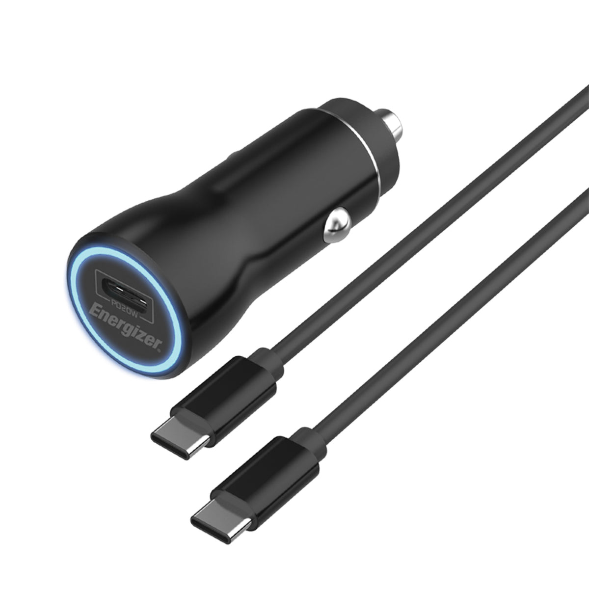 18W Pd Car Charger W.Type-C To Type-C