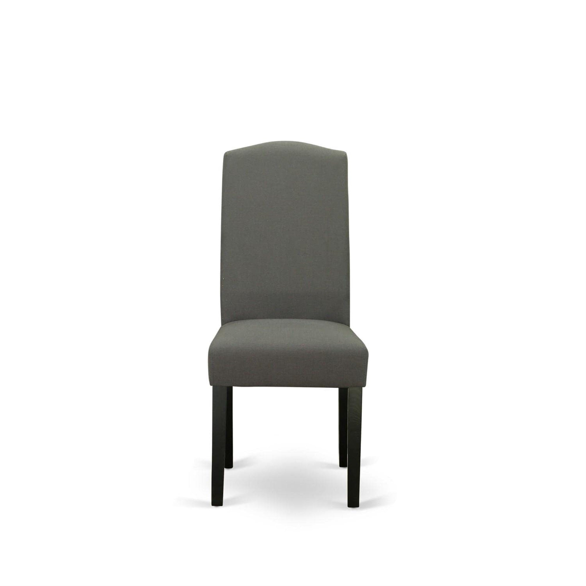 East West Furniture Enp1B20 Parson Chairs, Black Legs
