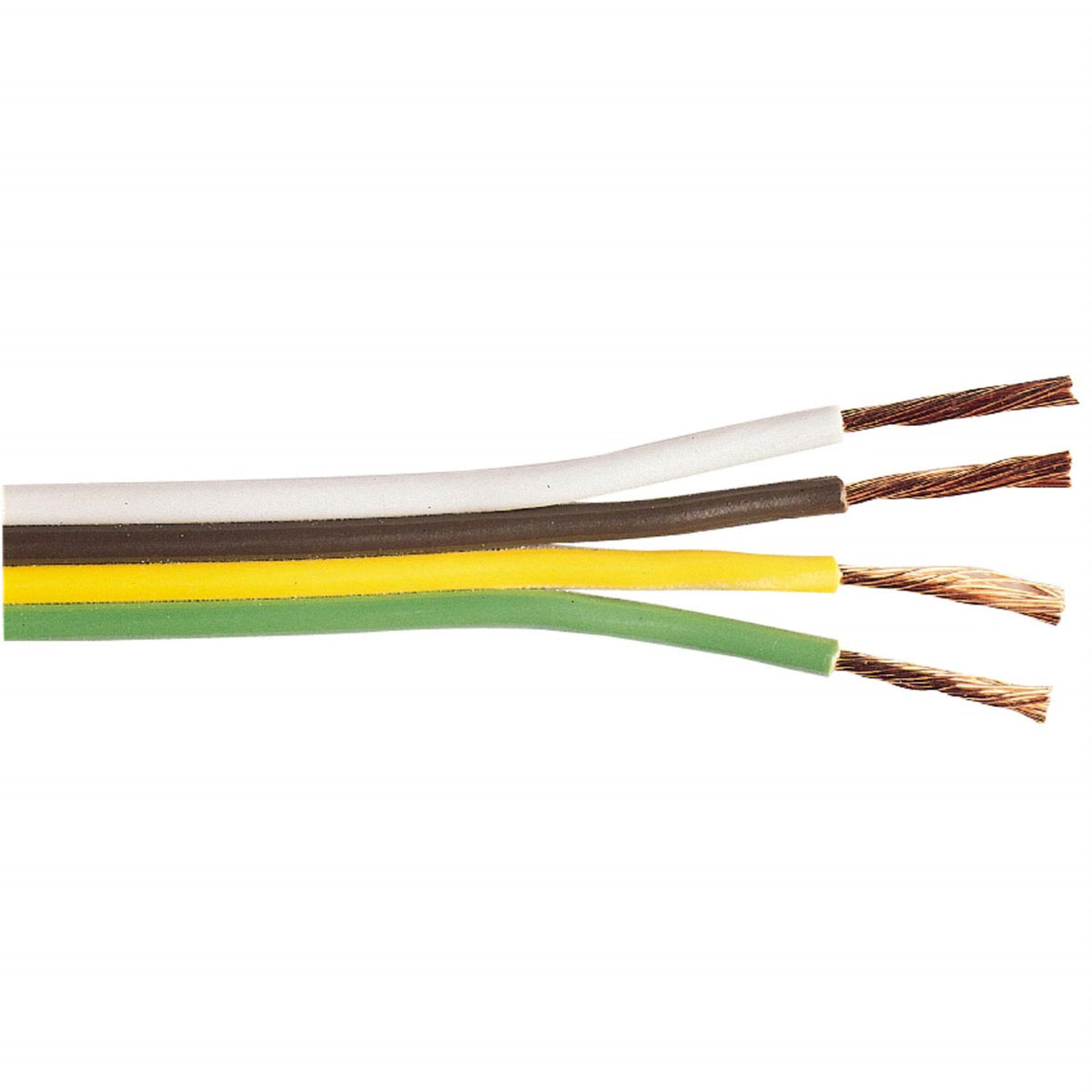 14/4 Trailer Wire Bonded Parallel 1000Ft W/Brn/Y/Bl