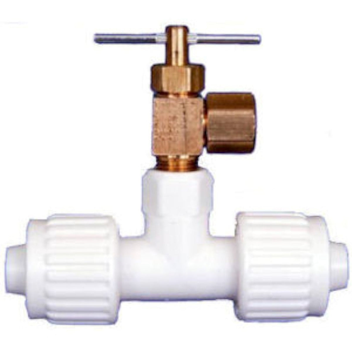 Elkhart 6834 Flair-It 06834 Pex Ice Maker Tee - 1/2' Pex X 1/2' Pex X 1/8' Fip