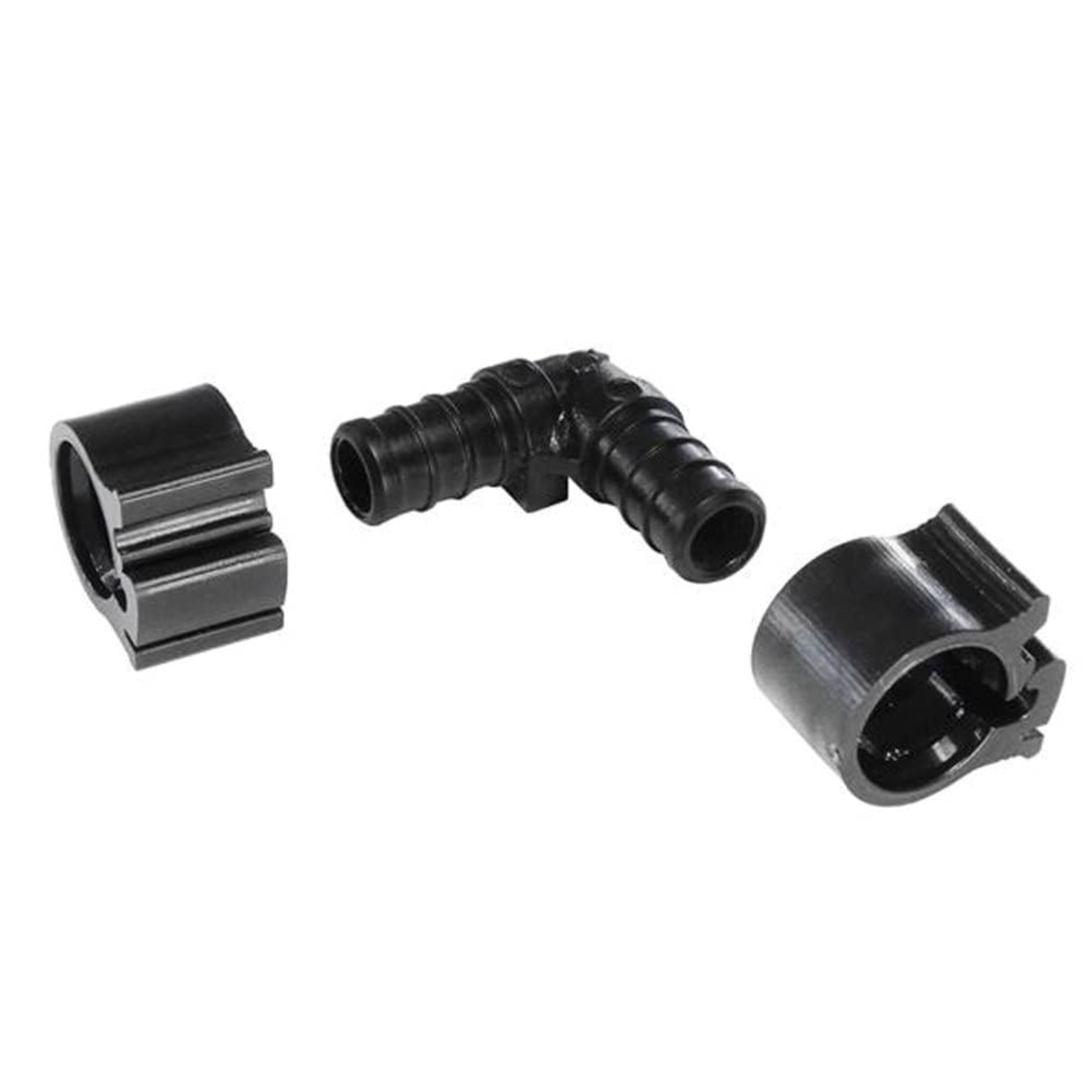 Pexlock 30800 Elbow 1/2', Black