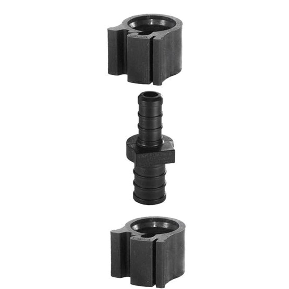 Flair-It Sales Pexlock 30853 Reducing Coupling, 1/2' X3/8', Black