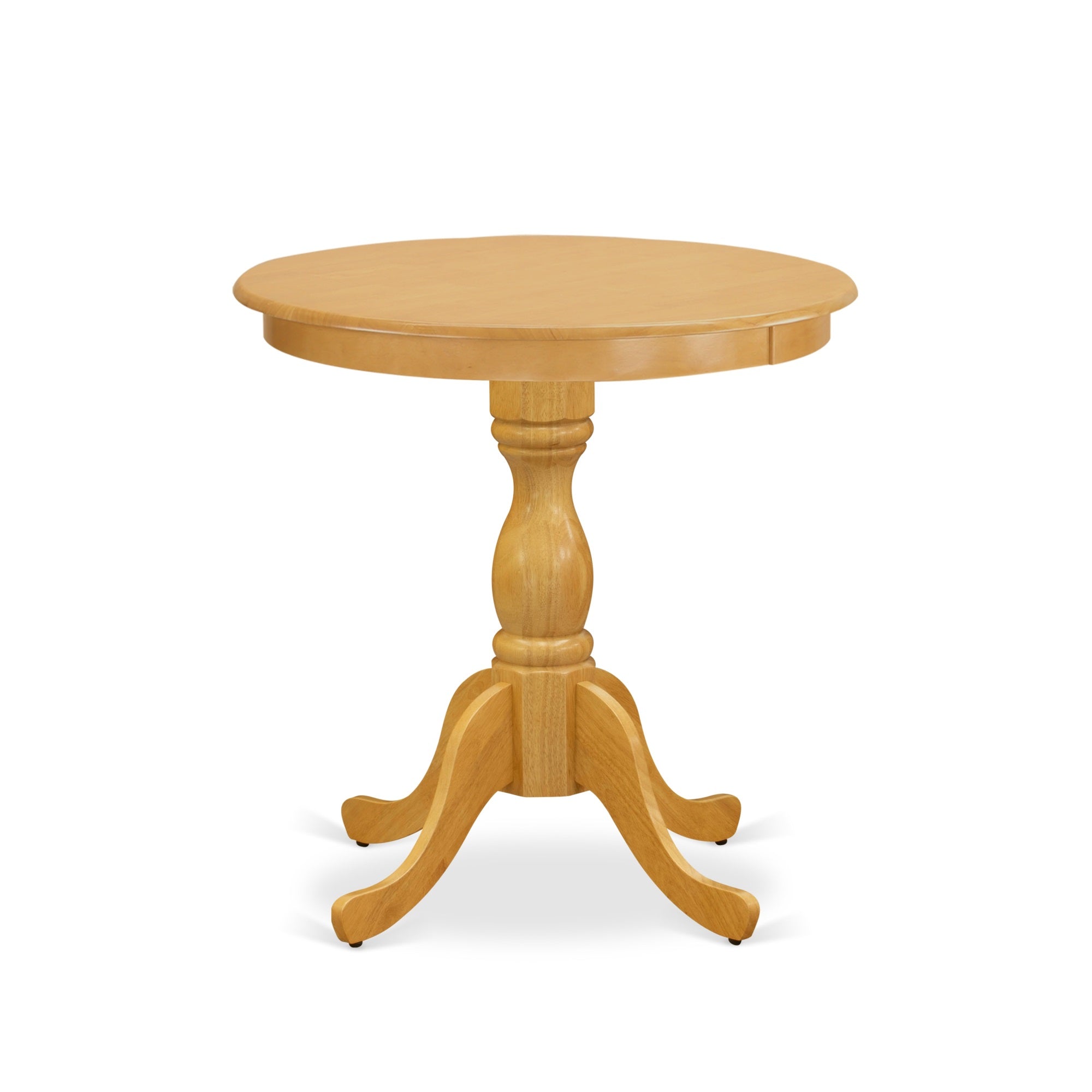 Ergode 3-Pc Modern Dining Set - Oak Finish - 2 Parson Chairs & 1 Table - Stylish Legs - Easy Assembly - Limelight Fabric - Dimensions: Chairs 23X18X40, Table 30X30X36
