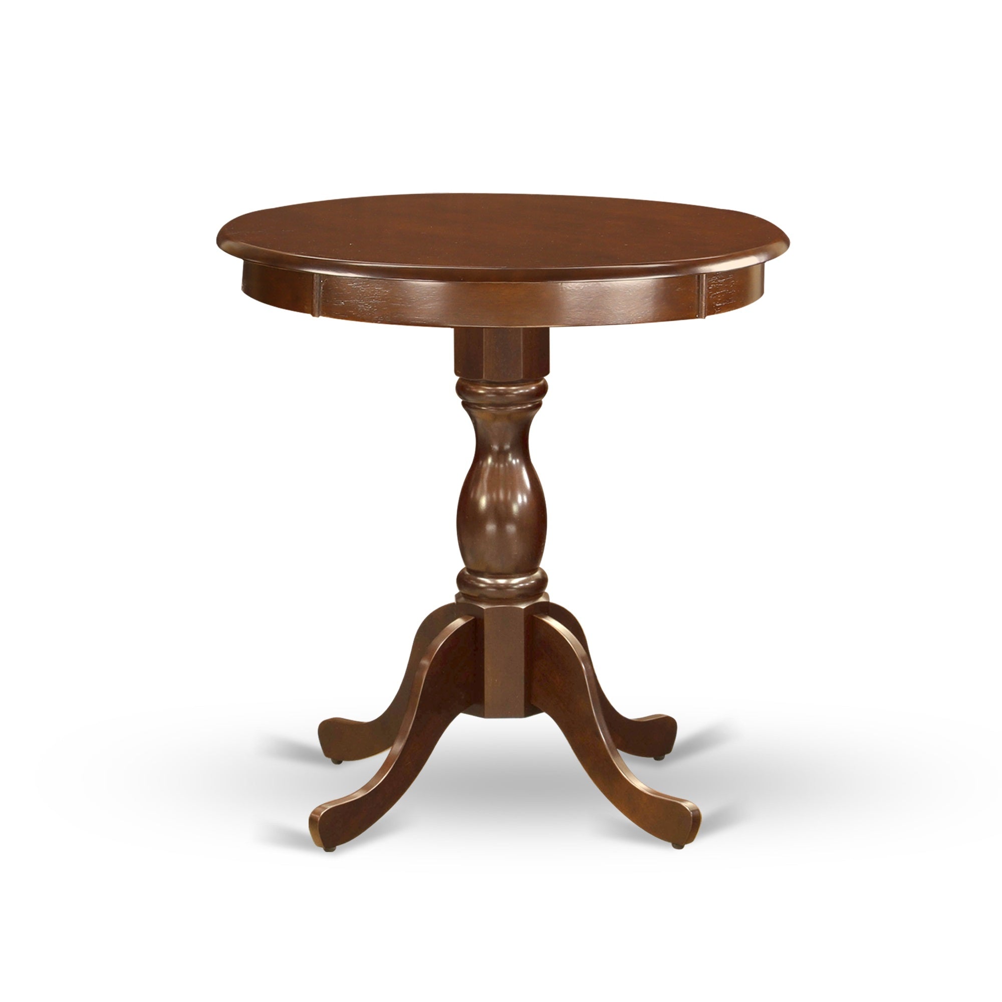 Esla3-Mah-04 Ergode 3-Pc Dinette Set - Mahogany Finish , 2 Kitchen Chairs & 1 Modern Table , Mid-Century Style , Easy Assembly & Lightweight