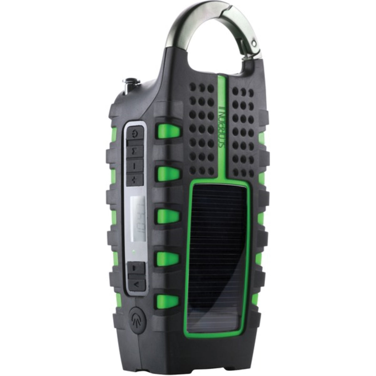 Eton Nsp101Wxgr Scorpion Ii Am/Fm/Noaa Weatherband Radio And Flashlight, Black And Green
