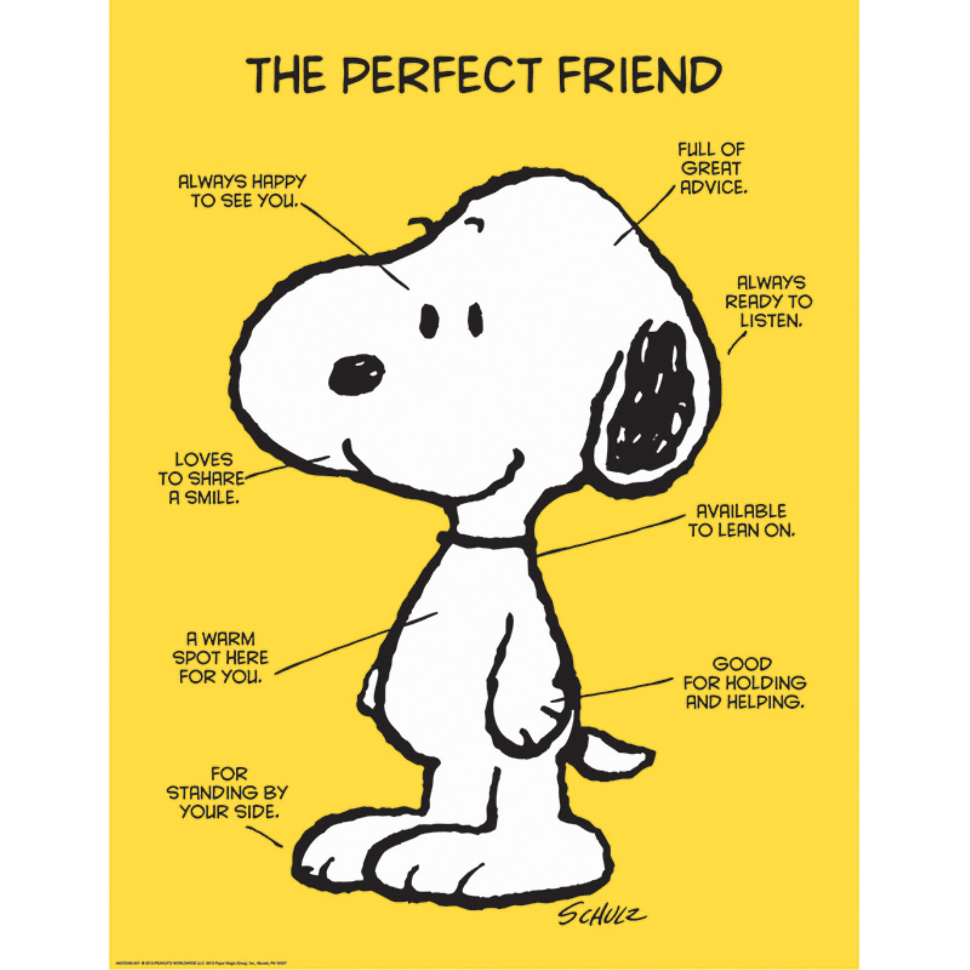 Peanuts The Perfect Friend 17″ x 22″ Poster