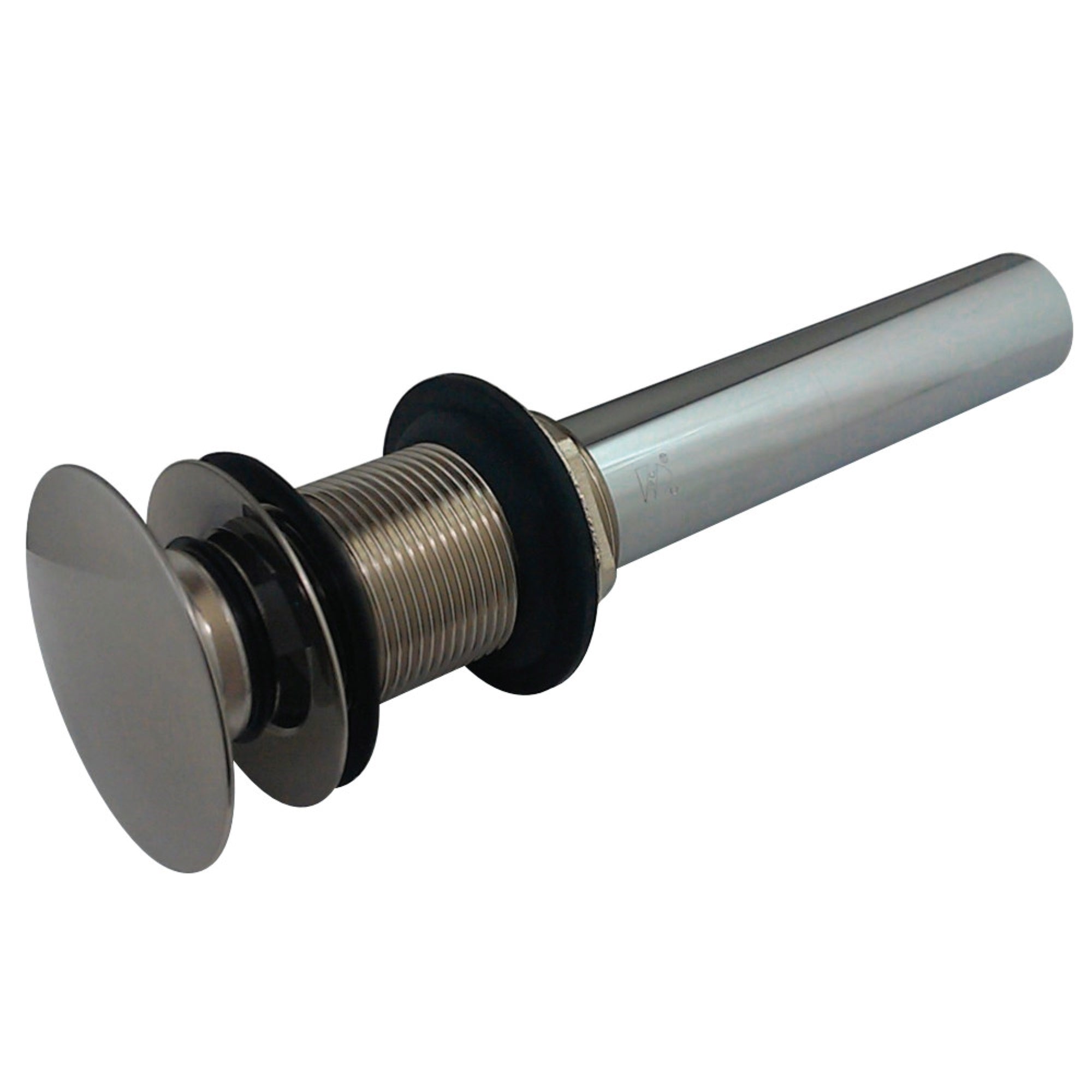 Kingston Brass Ev7008 Push Pop-Up Drain Without Overflow Hole, 22 Gauge, Brushed Nickel