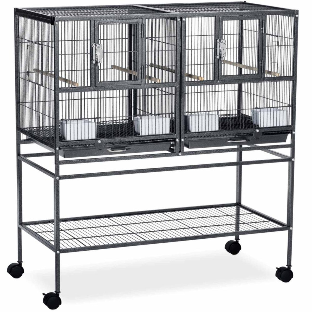 Hampton Deluxe Divided Breeder Bird Cage W/Stand
