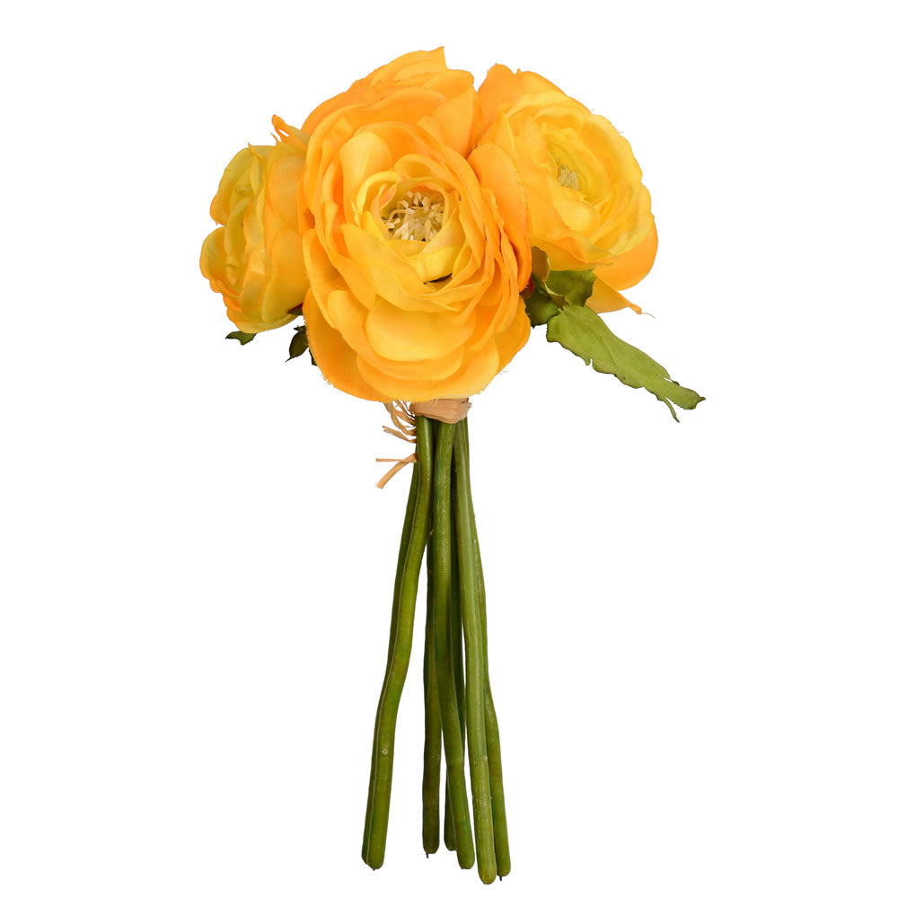 Vickerman 9” Mini Yellow Ranunculus Spray 3/Pk - FA186601