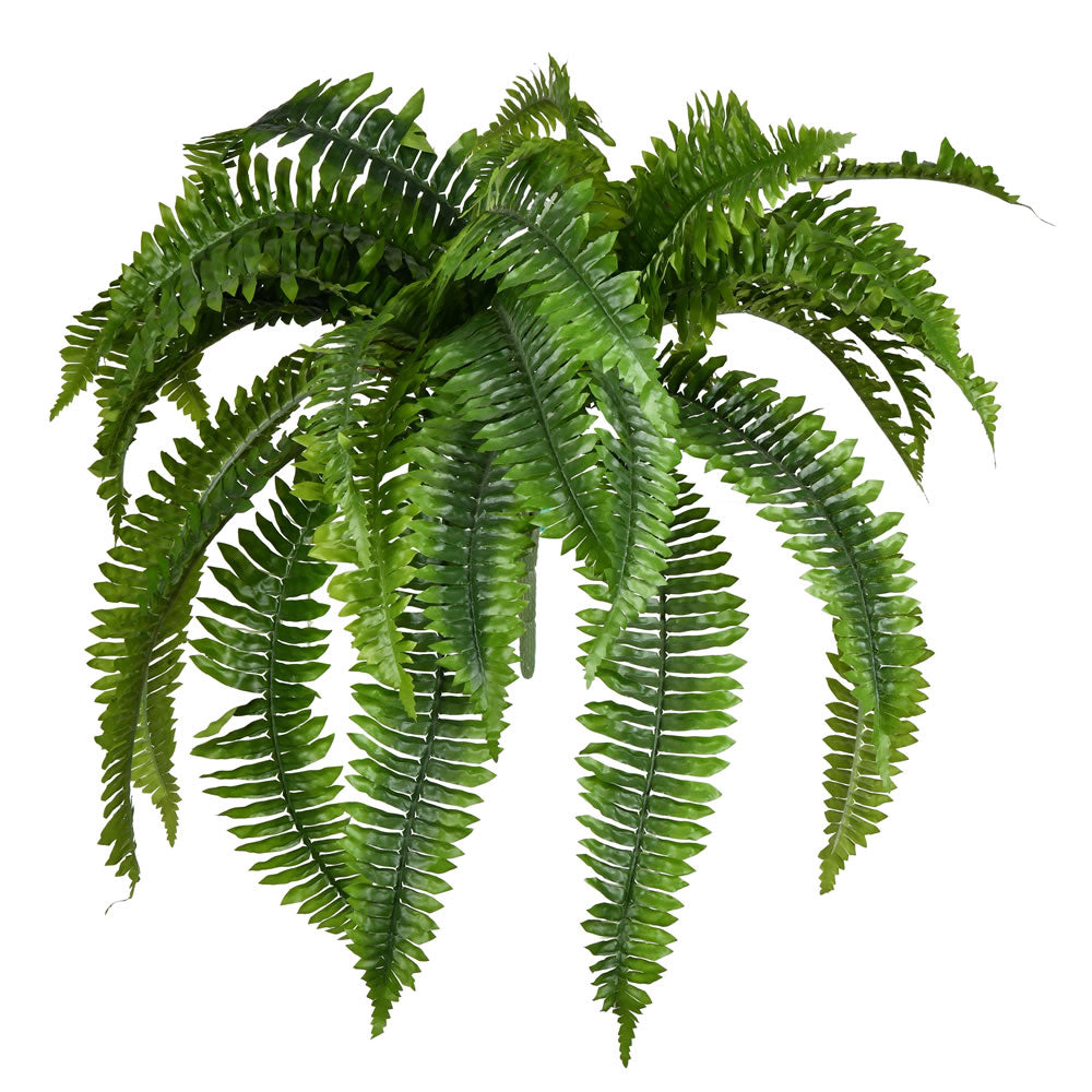 Vickerman 19” Green Boston Fern Bush 42 Leaves - FA190623