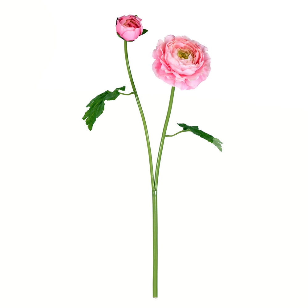 Vickerman 19” Pink Ranunculus Stem 6/pk - FA191279