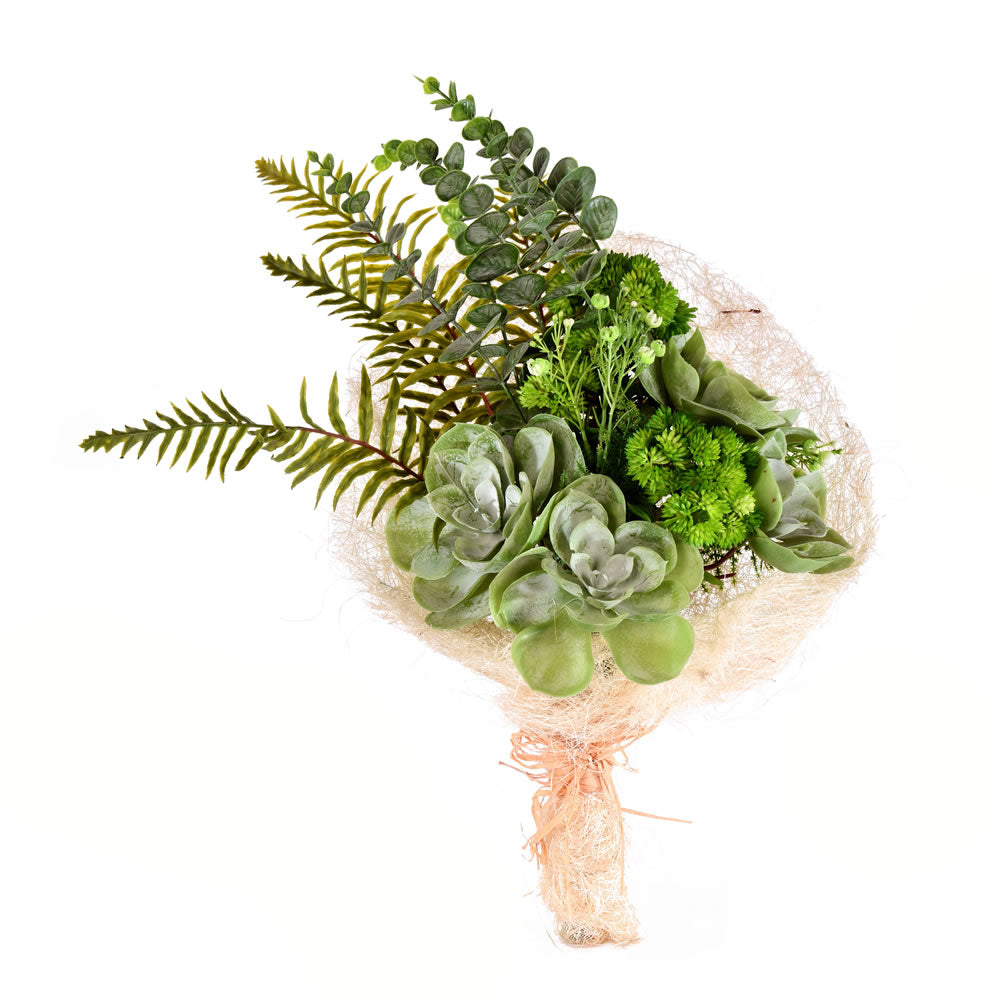 Vickerman 21” Green Succulent Bouquet - FA192420