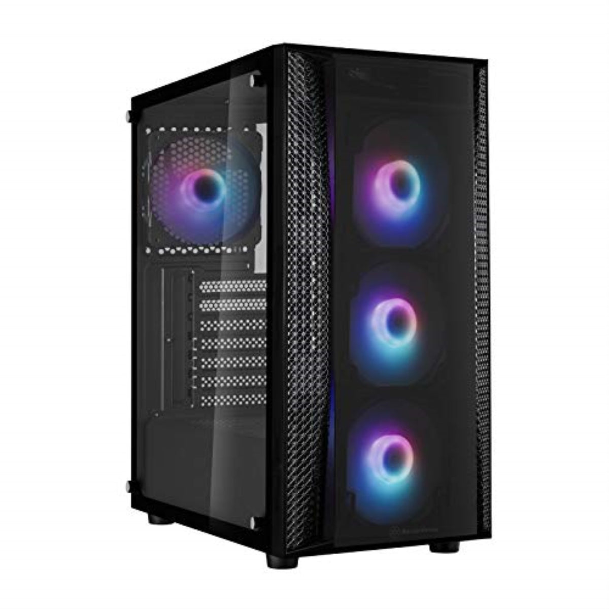 Fab1B-Pro,  Transparent Plastic Bezel, Steel Body,3.5'X1, 2.5'X4, 3X 120Mm Argb Front Fan, 1X 120Mm Argb Rear Fan, 2 X 120/140Mm Fan Slot, Usb 3.0 X 2, Usb 2.0X 1, Combo Audio X 1, Atx Psu Support,322Mm Gpu