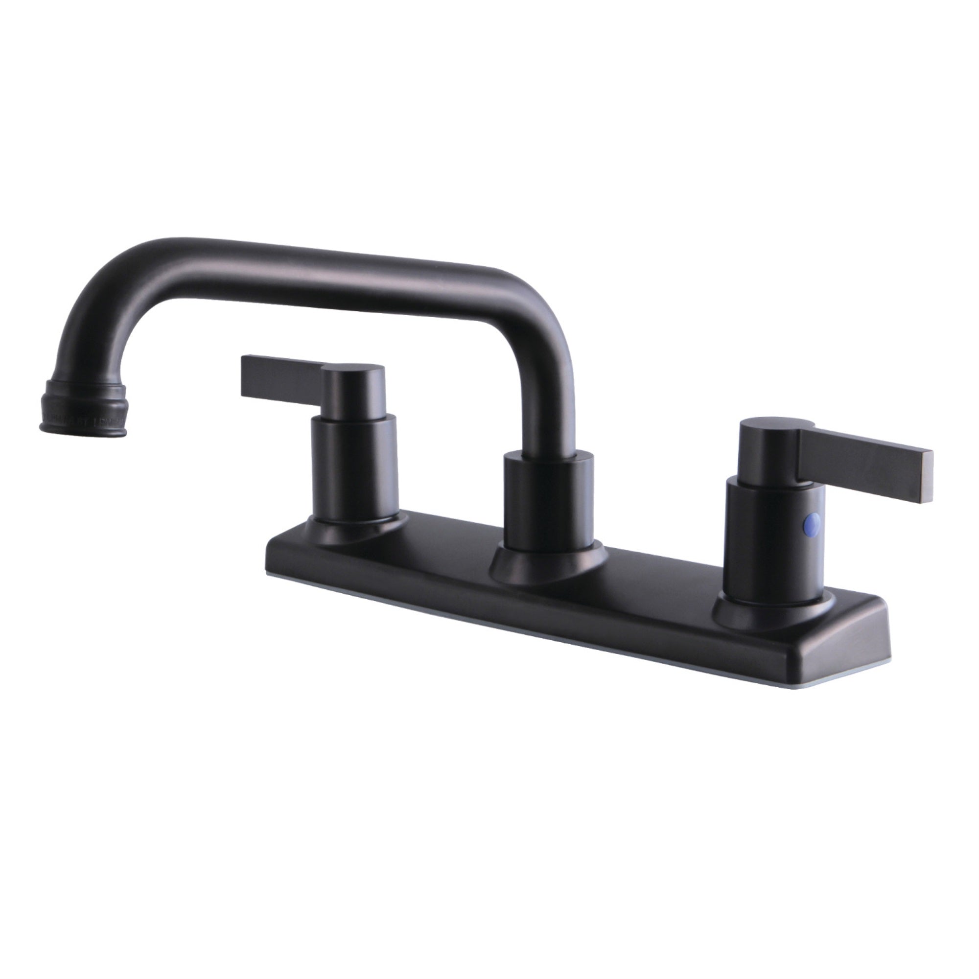 Kingston Brass Fb2135Ndl Nuvofusion 8-Inch Centerset Kitchen Faucet, Oil Rubbed Bronze