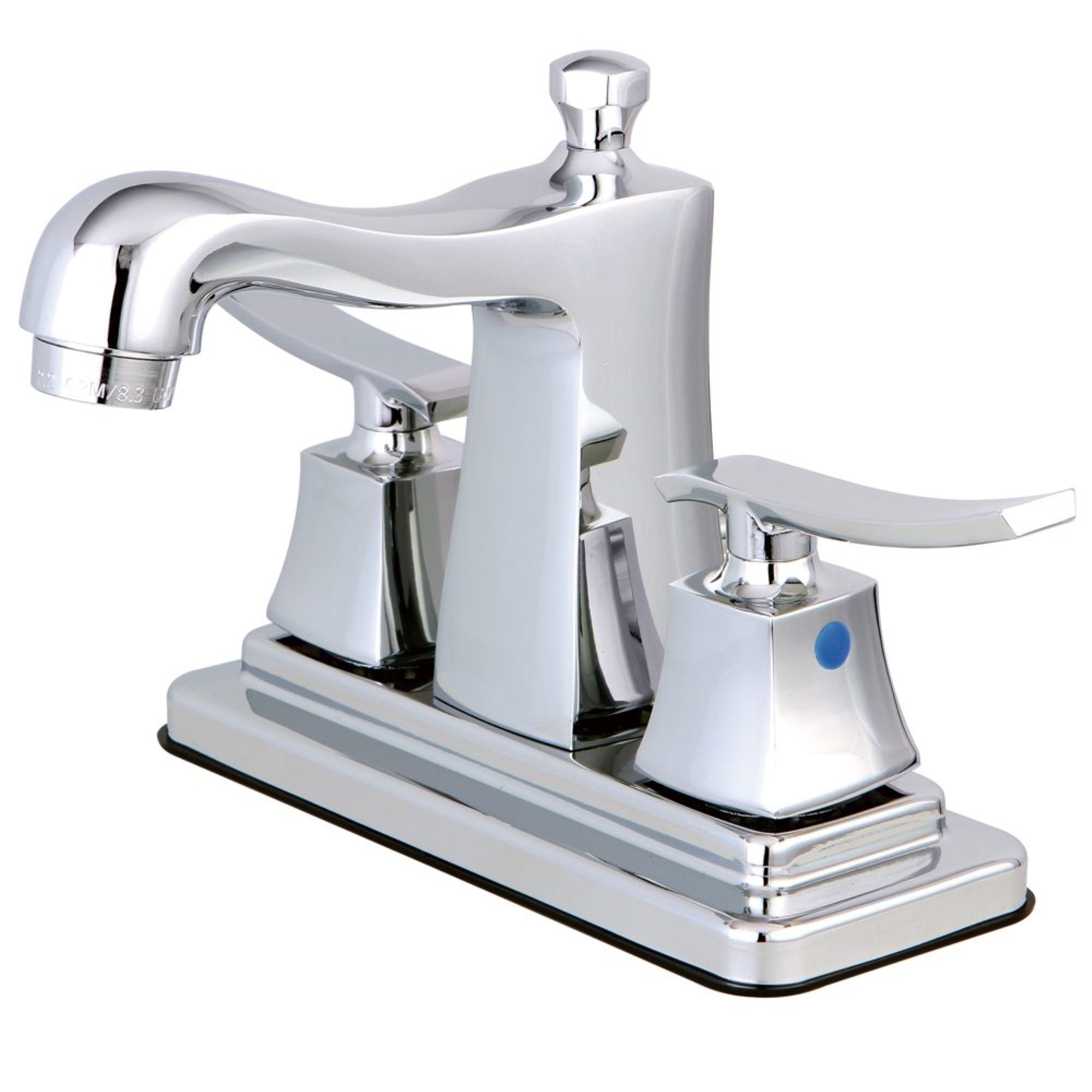 Kingston Brass Fb4641Jql 4 In. Centerset Bathroom Faucet, Polished Chrome
