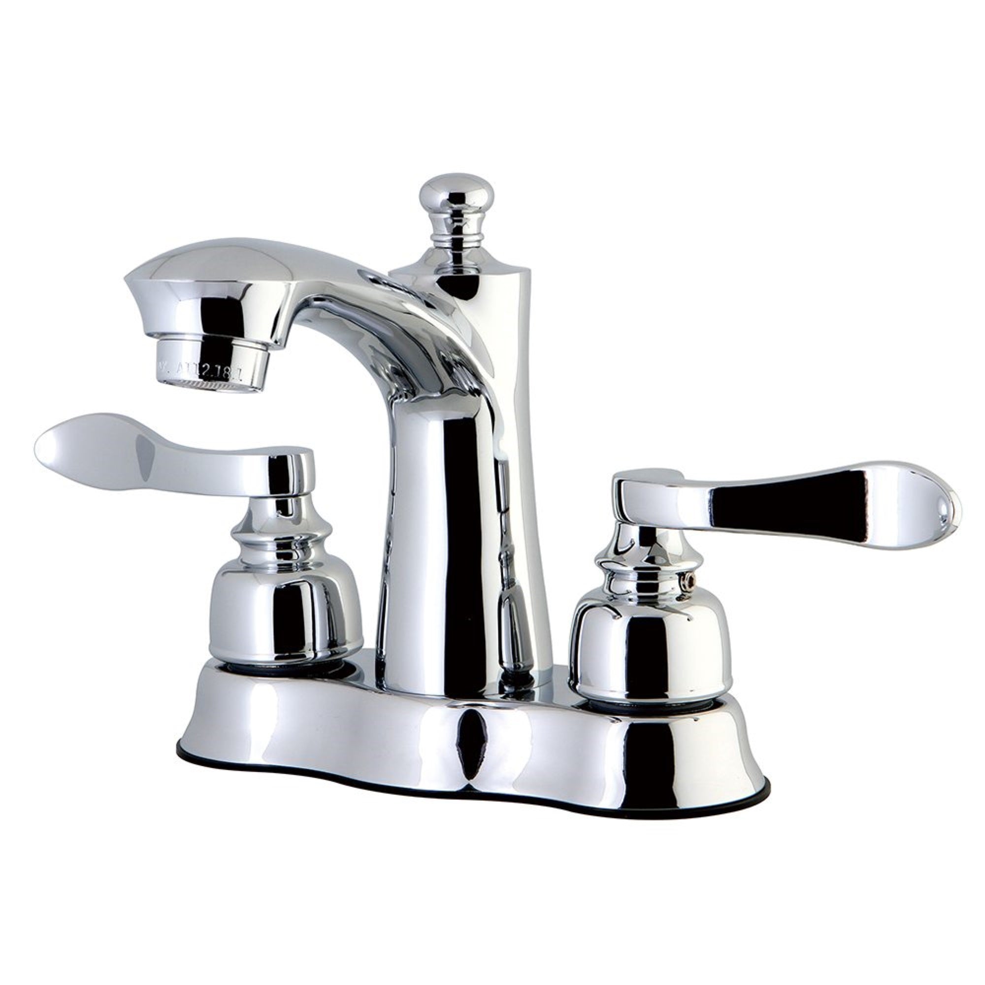 Kingston Brass Fb7611Nfl 4 In. Centerset Bathroom Faucet, Polished Chrome
