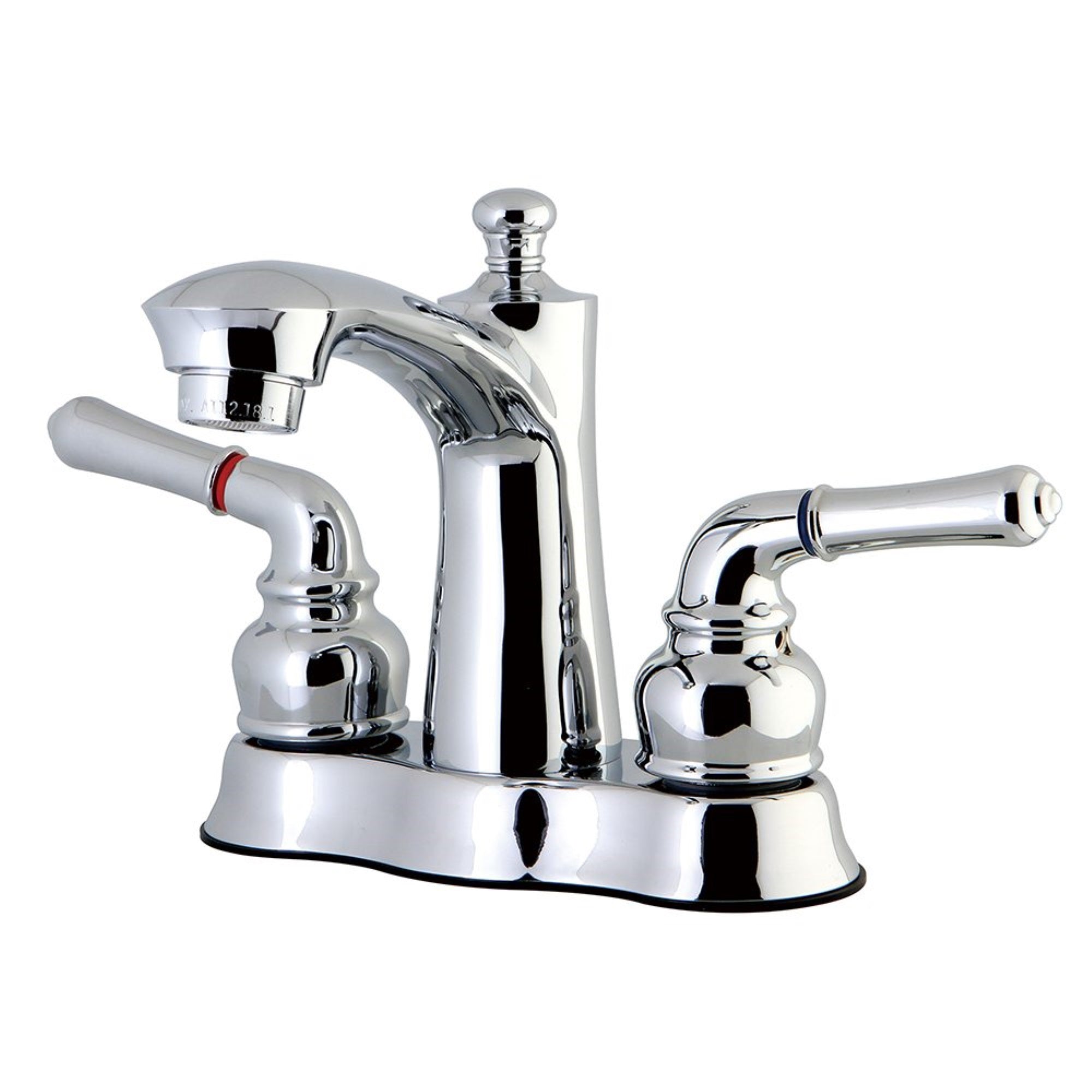 Kingston Brass Fb7611Nml 4 In. Centerset Bathroom Faucet, Polished Chrome