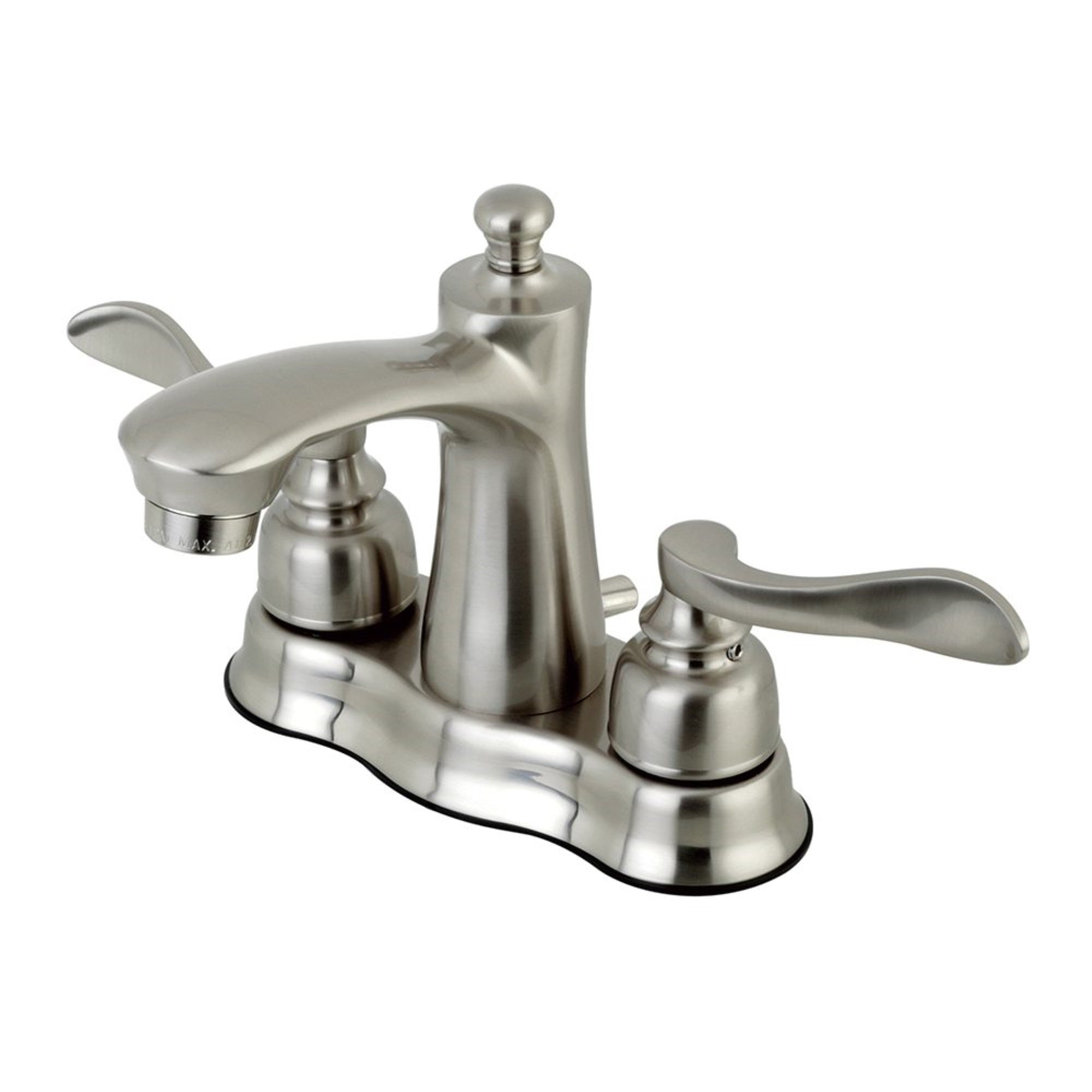 Kingston Brass Fb7618Nfl 4 In. Centerset Bathroom Faucet, Brushed Nickel
