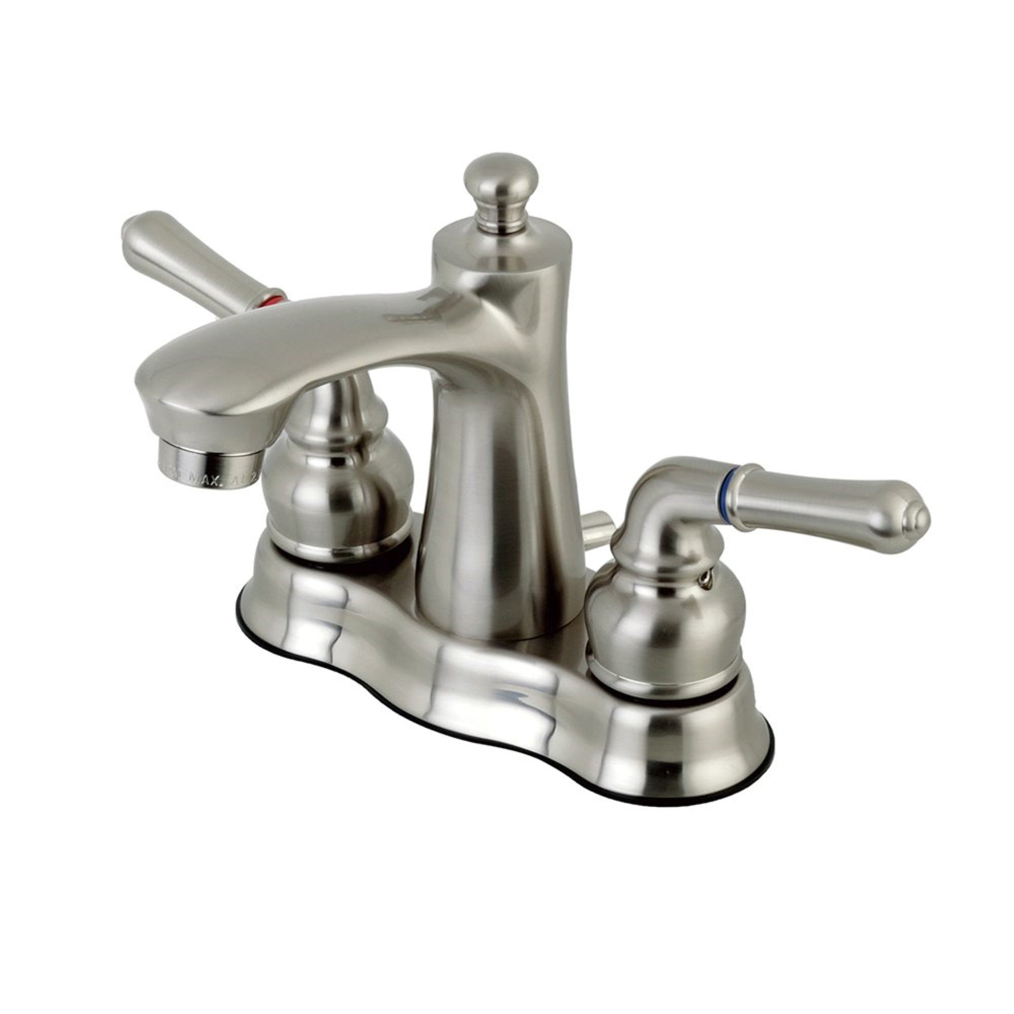 Kingston Brass Fb7618Nml 4 In. Centerset Bathroom Faucet, Brushed Nickel