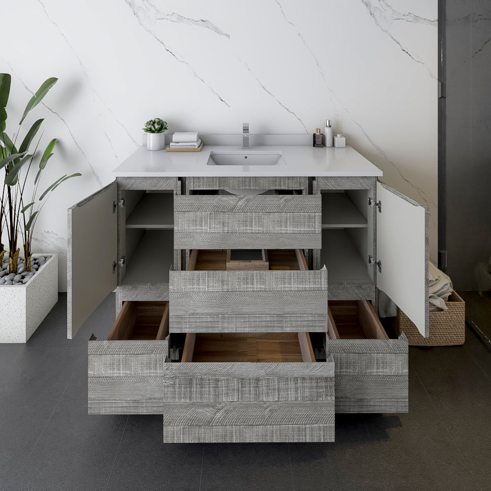 Fresca Formosa 47 Floor Standing Modern Bathroom Cabinet In Ash