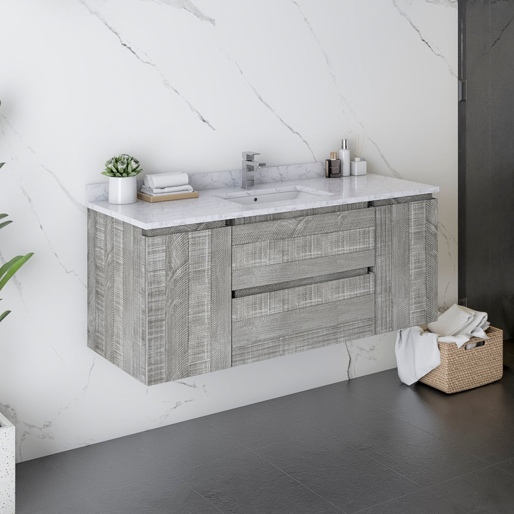Fresca Formosa 47 Wall Hung Modern Bathroom Cabinet In Ash