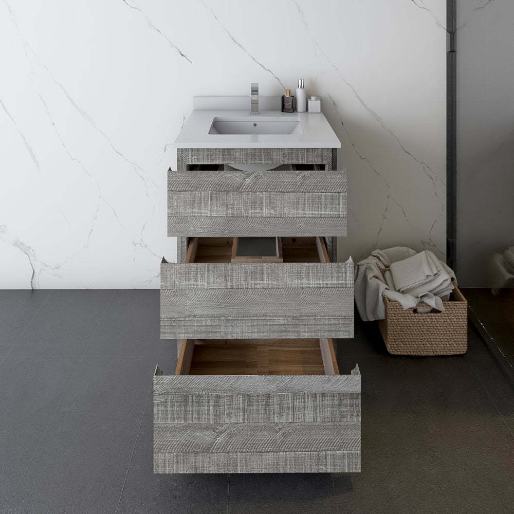 Fresca Formosa 23 Floor Standing Modern Bathroom Cabinet In Ash