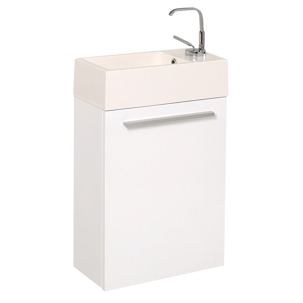 Fresca Pulito 16 Small White Modern Bathroom Vanity W/ Integrated Sink