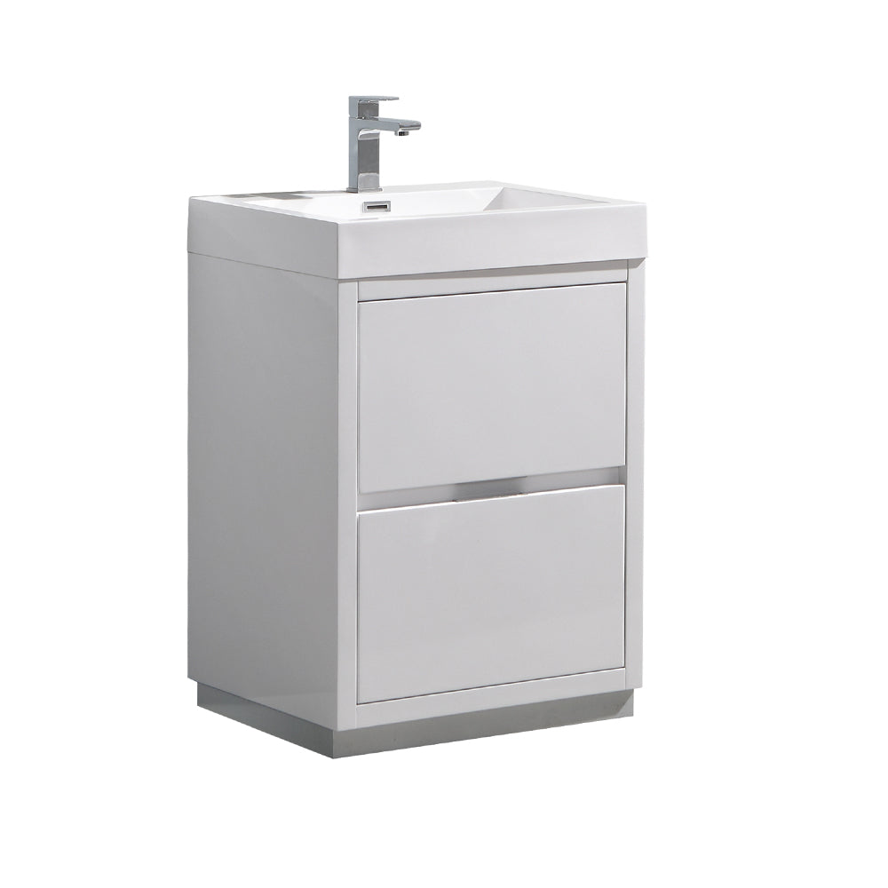 Fresca Valencia 24 Glossy White Free Standing Modern Bathroom Vanity