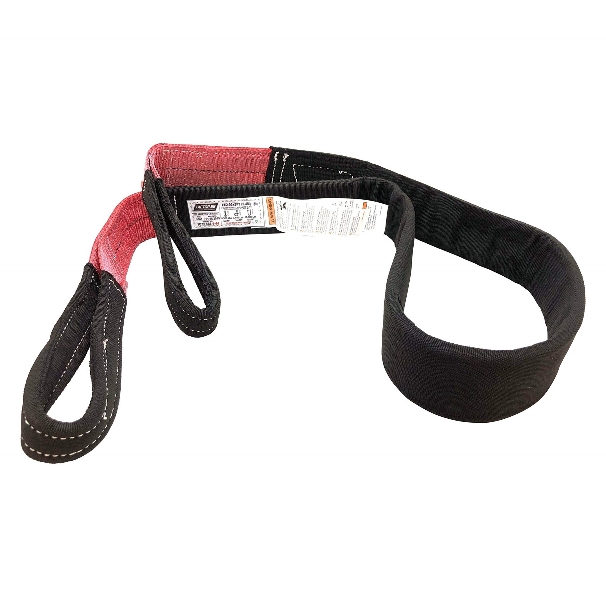 Factor 55 Tree Saver Low Stretch Polyester Strap, 3' Width X 8' Length