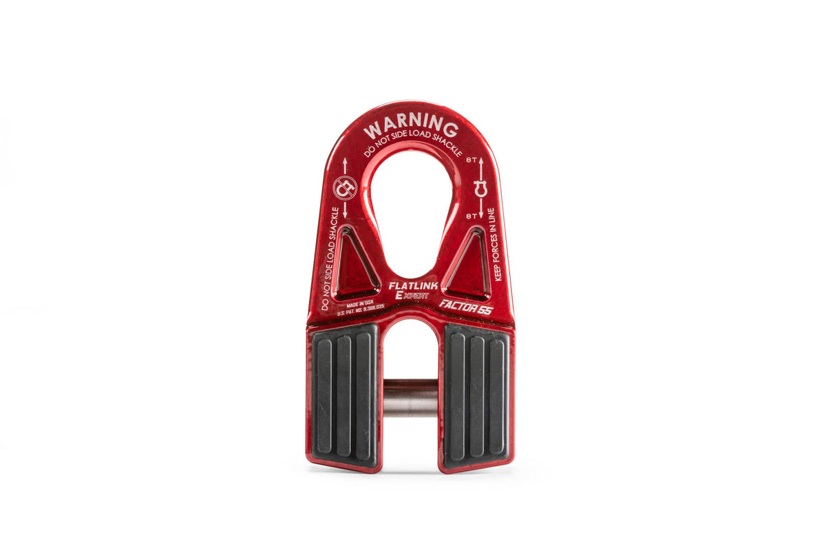 Flatlink E Expert Winch Shackle Mount Red