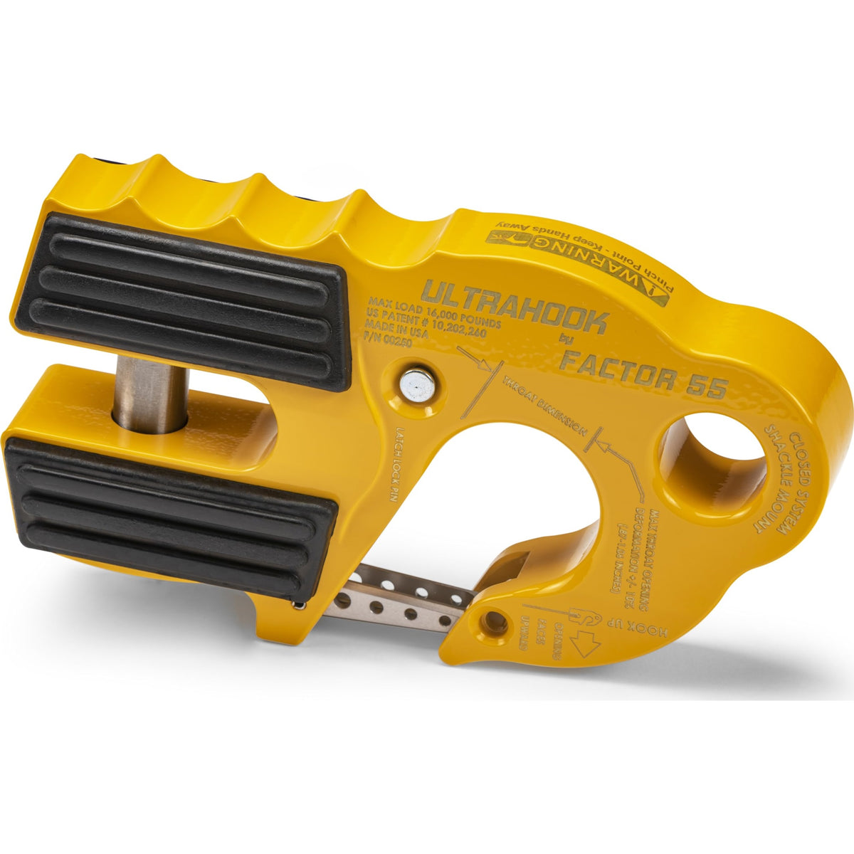 Ultrahook Winch Hook With Shackle Mount Yellow