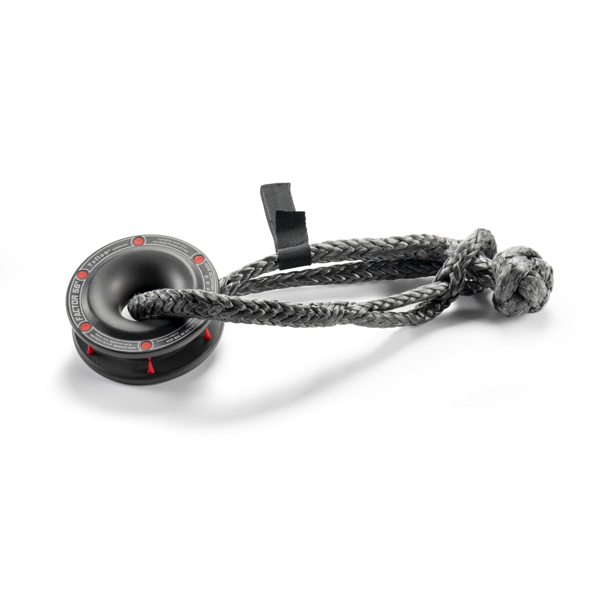 Factor 55 Rope Retention Pulley (Rrp) And Standard Duty 10' Soft Shackle Combo, For Use With Synthetic Rope